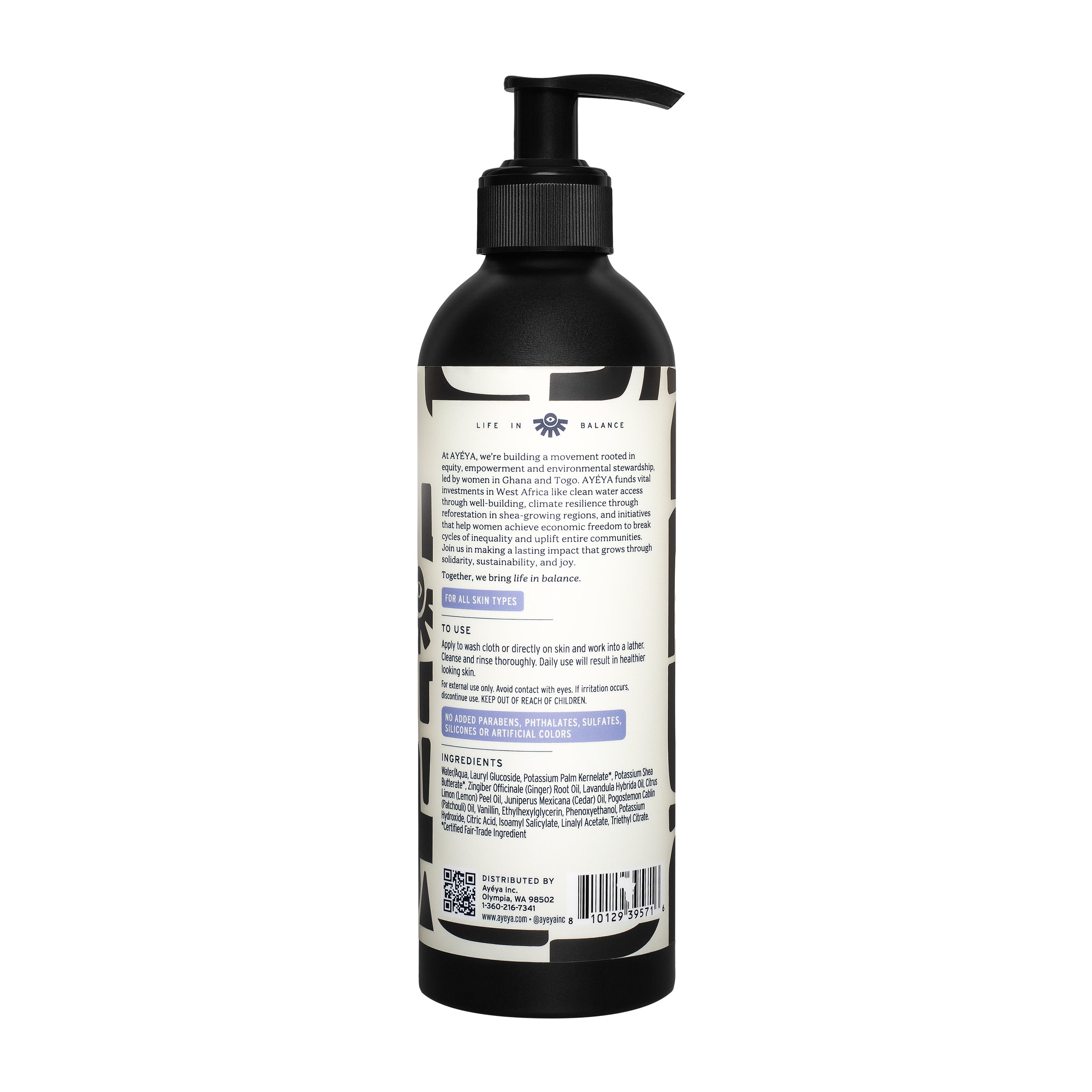 Traditional African Black Liquid Soap – Peace