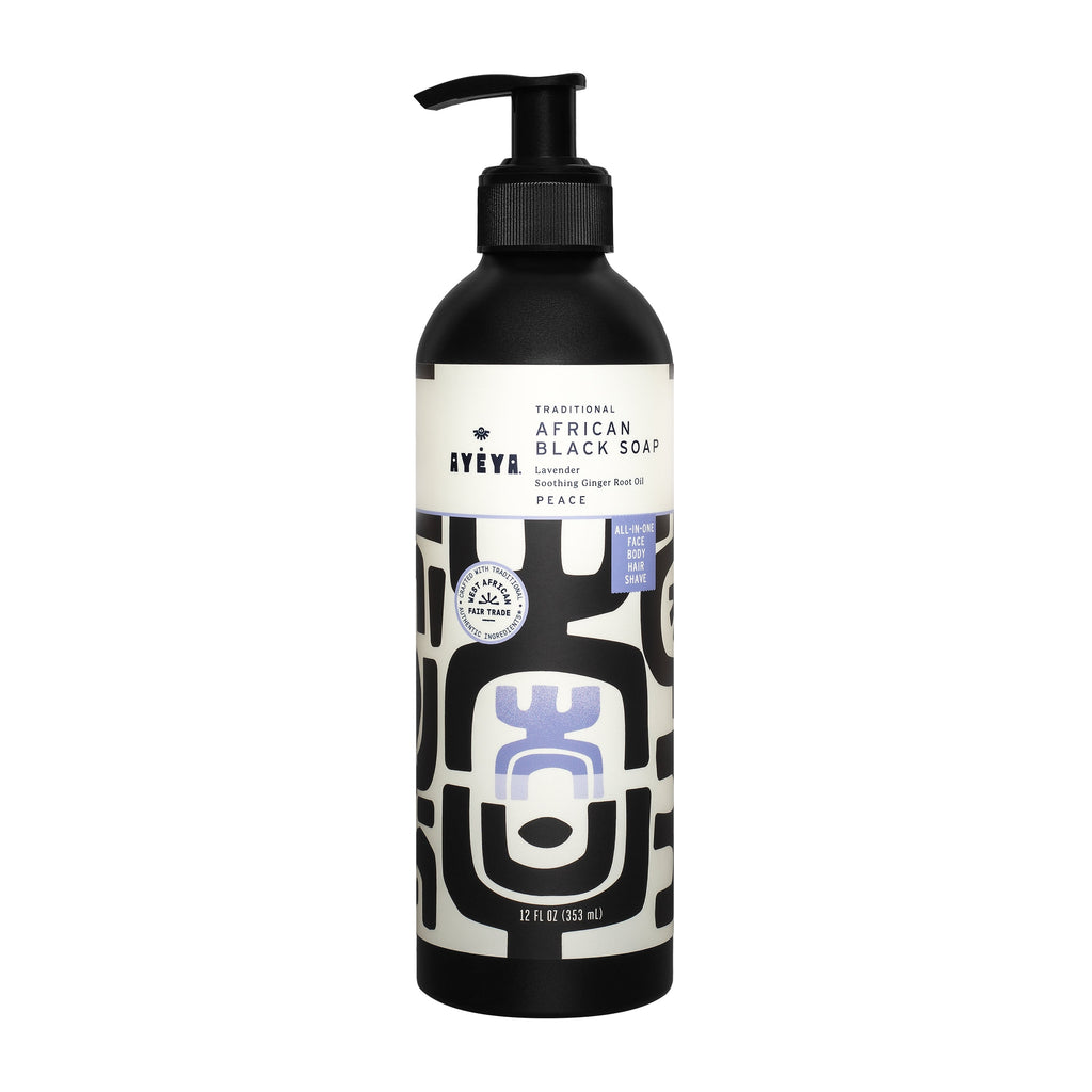 Traditional African Black Liquid Soap – Peace