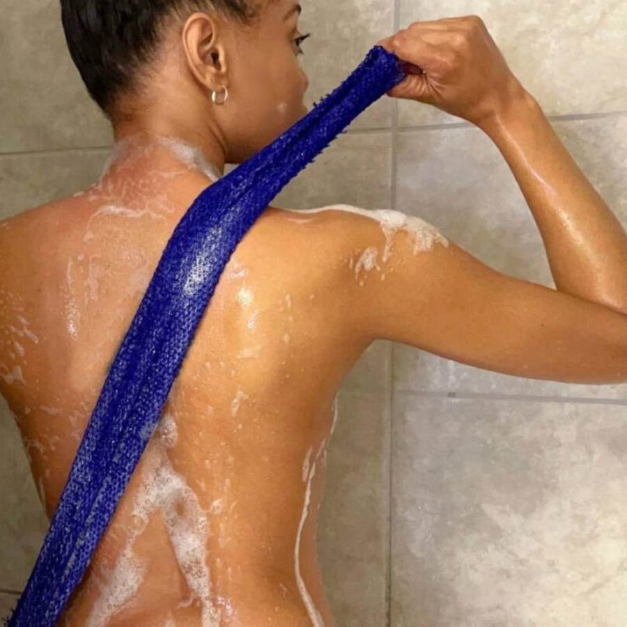 Exfoliating African Bath Net Sponge – Traditional Nylon, 27 Inches