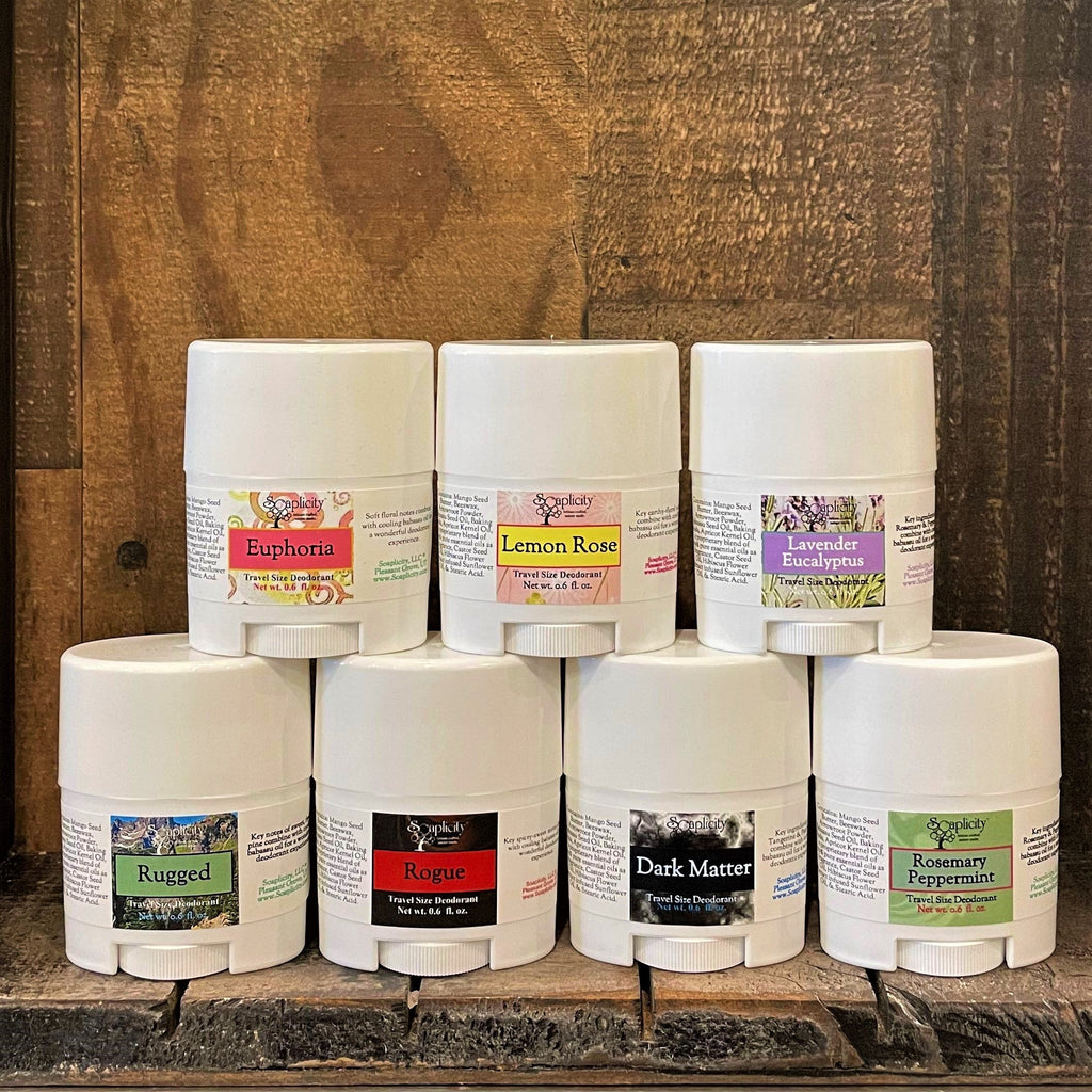Travel Size Mini Natural Deodorants – Aluminum-Free | Multiple Scents