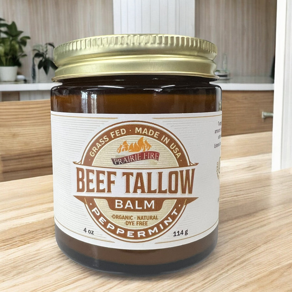Grass Fed Beef Tallow Balm 4oz - USA Made Organic