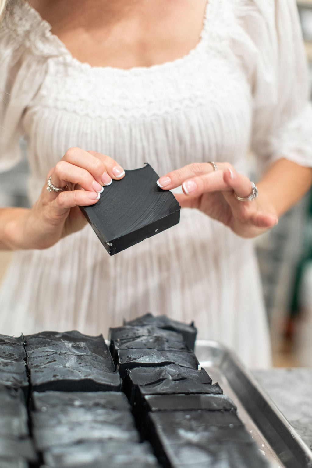 Clarifying Charcoal Tallow & Goat Milk Soap Bar – Deep Cleansing Handmade Bar