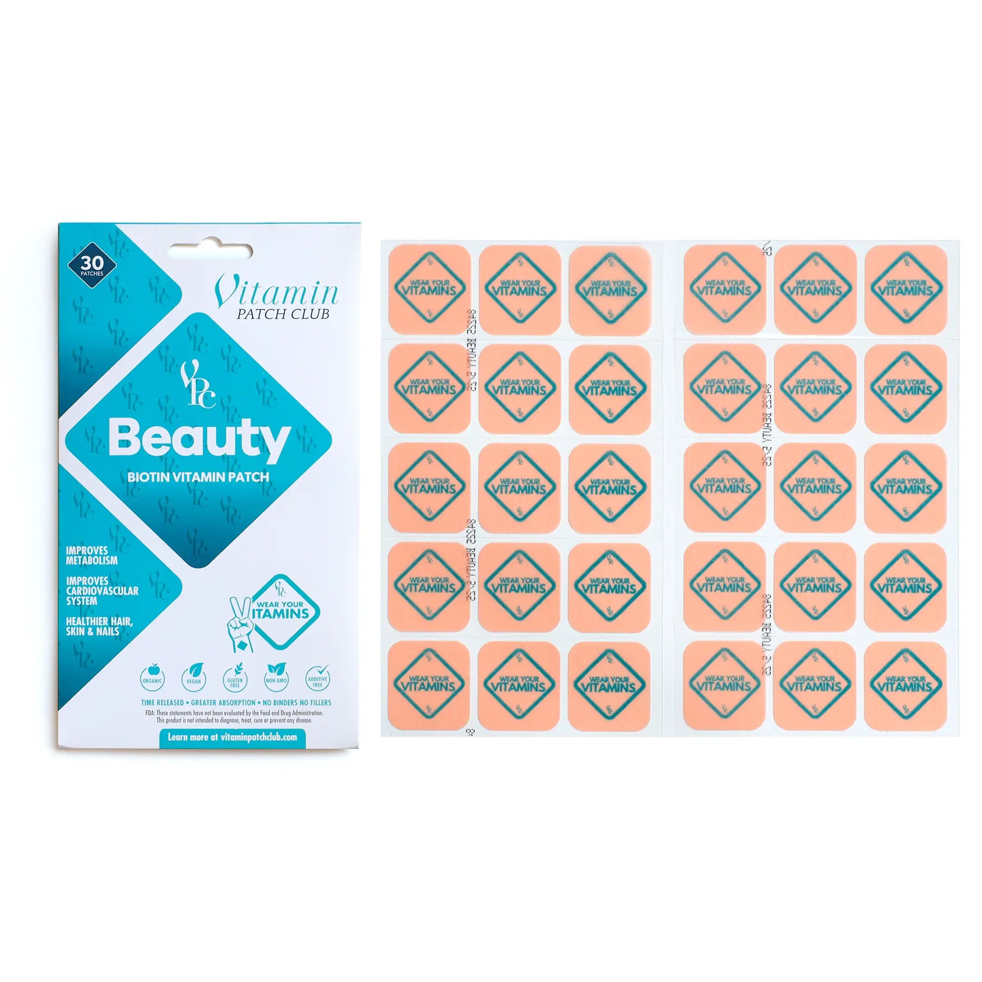 Beauty Patch – Biotin, Marine Collagen & Keratin Skin & Hair Patch