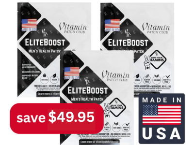 EliteBoost Men's Performance Patch E3 – Energy, Stamina & Vitality