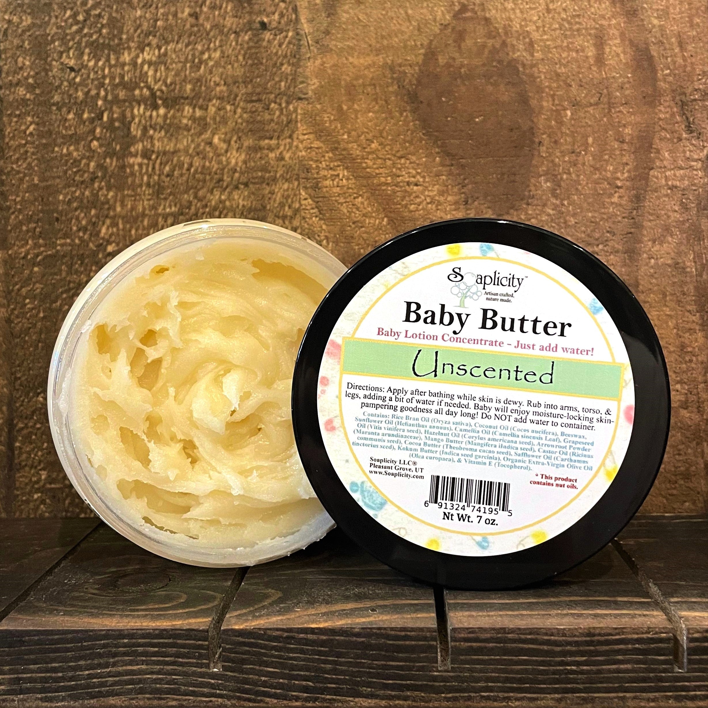 Baby Lotion Body Butter – Unscented Natural Moisturizer for Infants & Toddlers