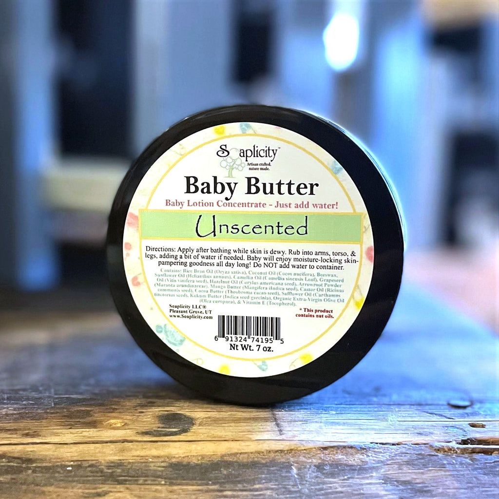 Baby Lotion Body Butter – Unscented Natural Moisturizer for Infants & Toddlers