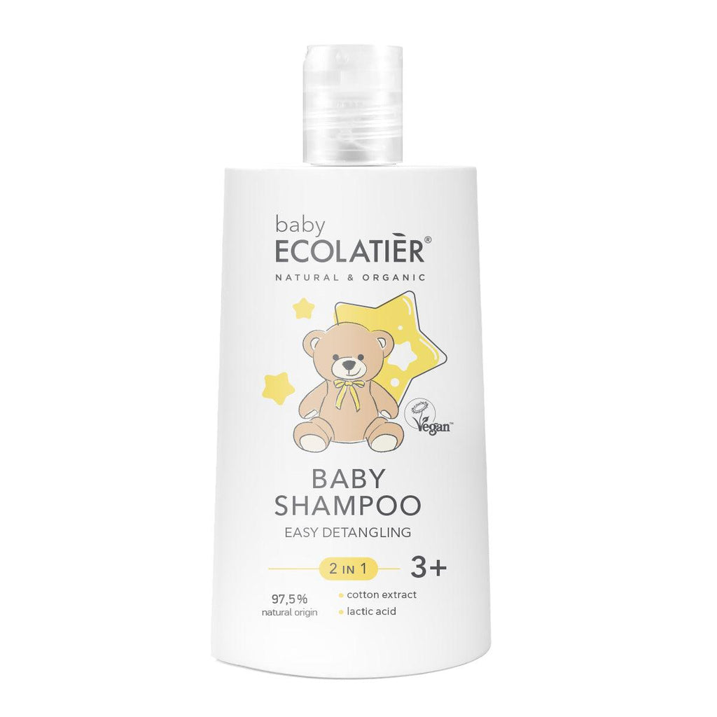 Organic Mimi Baby 2-in-1 Shampoo & Detangler – Ages 3+, 250ml