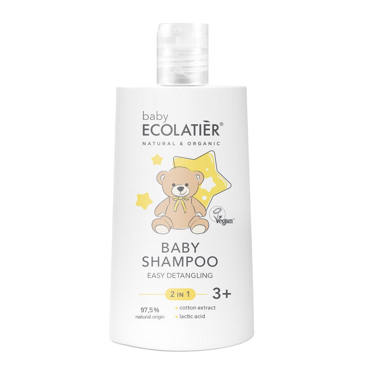 Organic Mimi Baby 2-in-1 Shampoo & Detangler – Ages 3+, 250ml