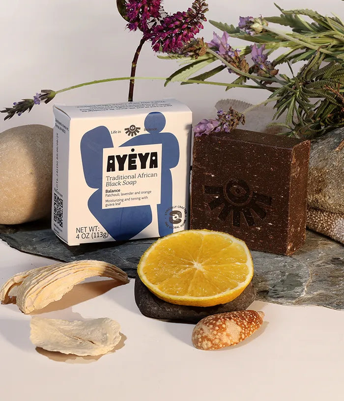 Traditional African Black Soap Bar – Balance