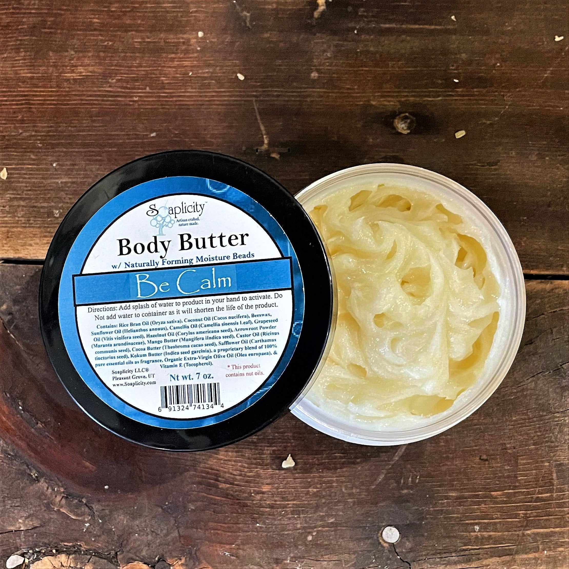 Be Calm Body Butter – Natural Stress-Relief Moisturizer with Calming Essential Oils