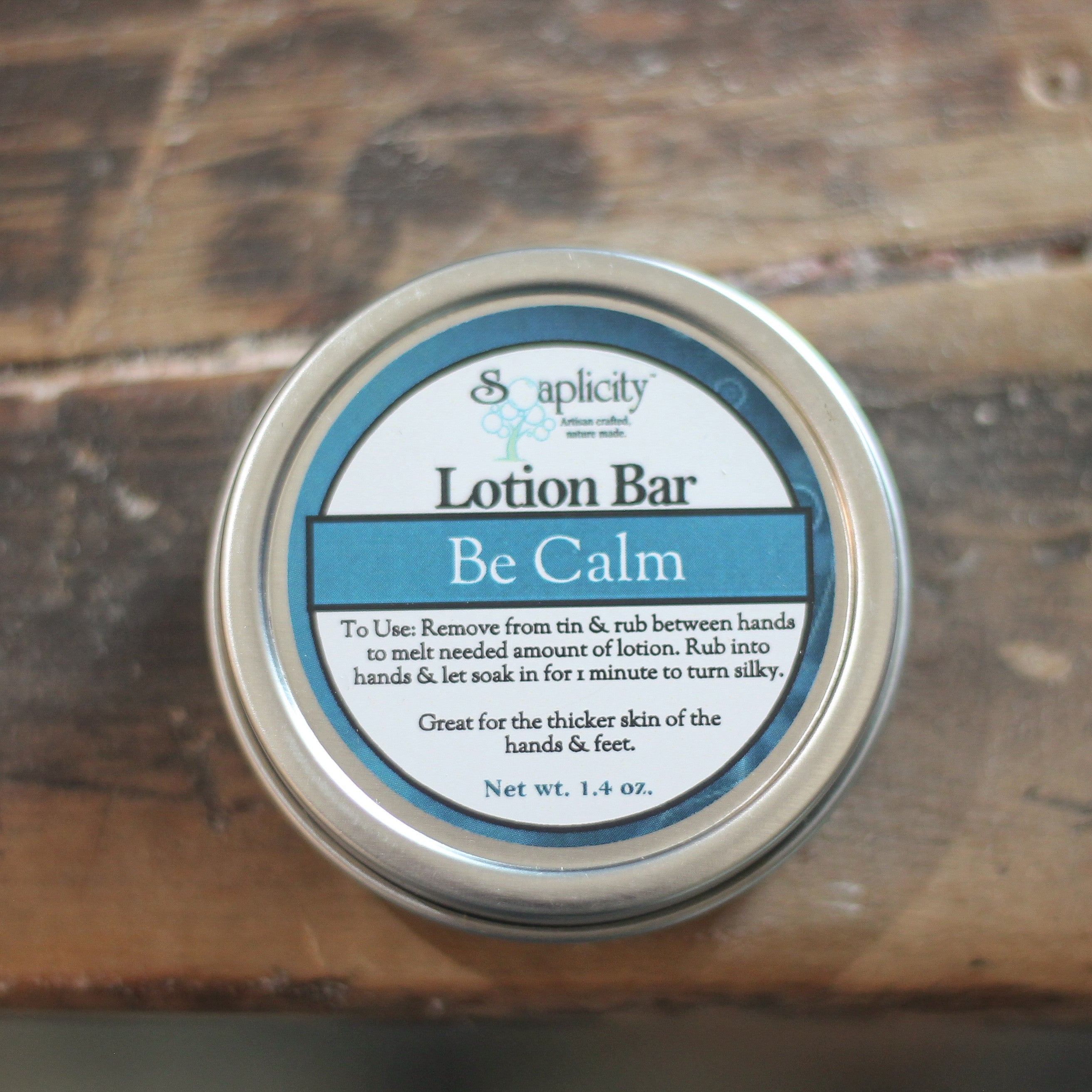 Be Calm Lotion Bar – Natural Solid Moisturizer with Calming Essential Oils