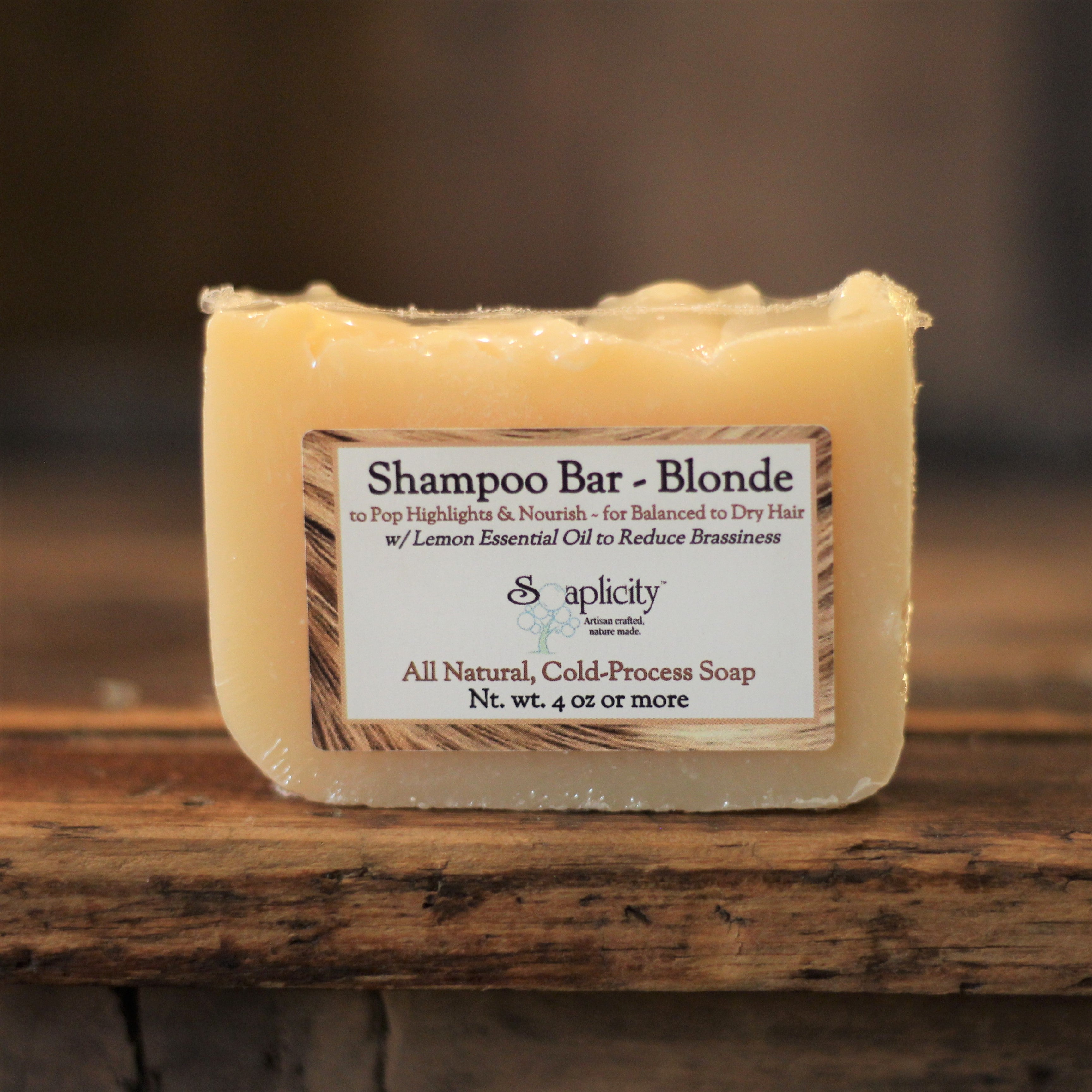 Blonde Shampoo Bar – Natural Highlighting Shampoo Bar for Blonde & All Hair Colors