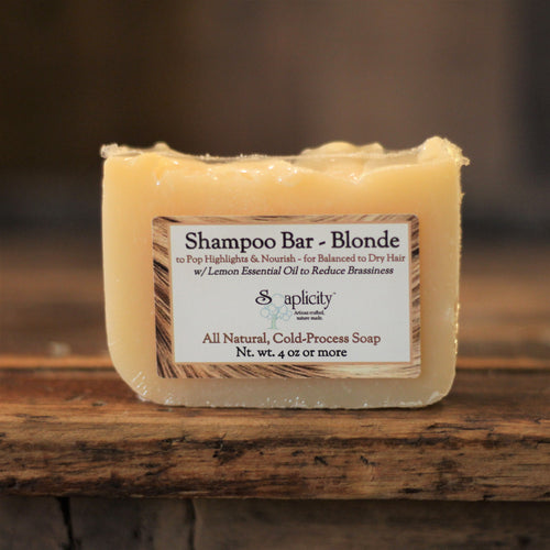 Blonde Shampoo Bar – Natural Highlighting Shampoo Bar for Blonde & All Hair Colors