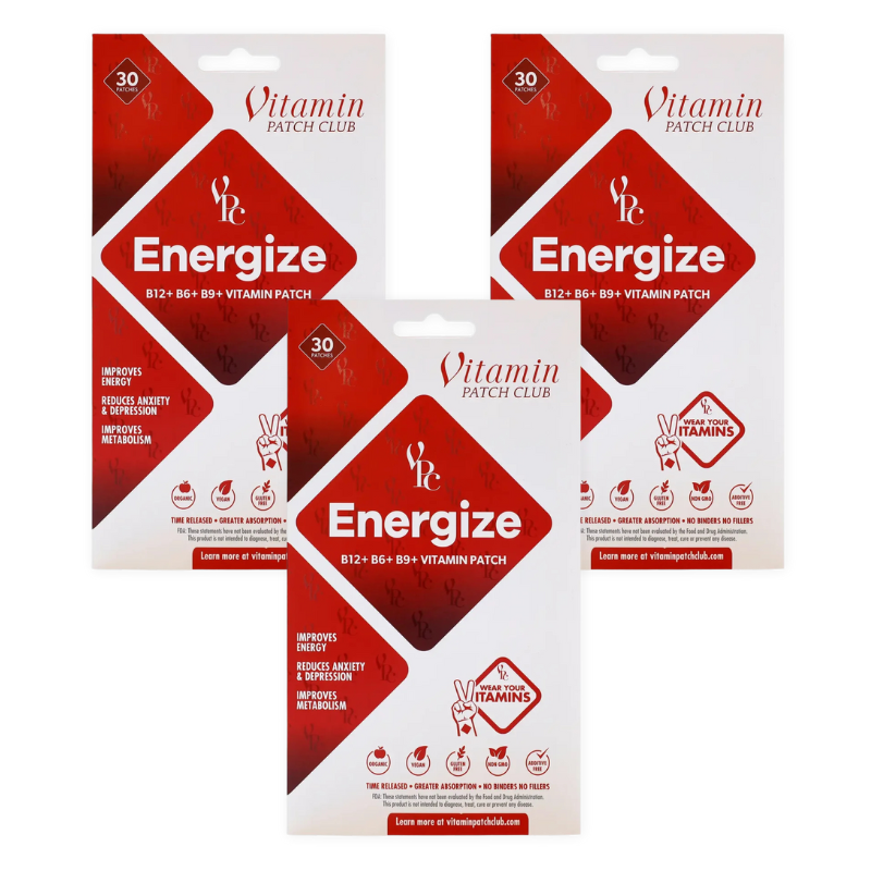 Energize Patch – Clean Energy & Focus with Yerba Mate, B-Vitamins & Ginseng
