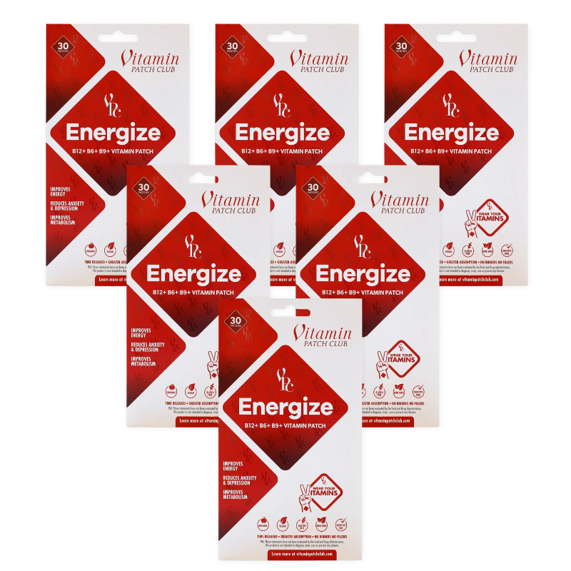 Energize Patch – Clean Energy & Focus with Yerba Mate, B-Vitamins & Ginseng