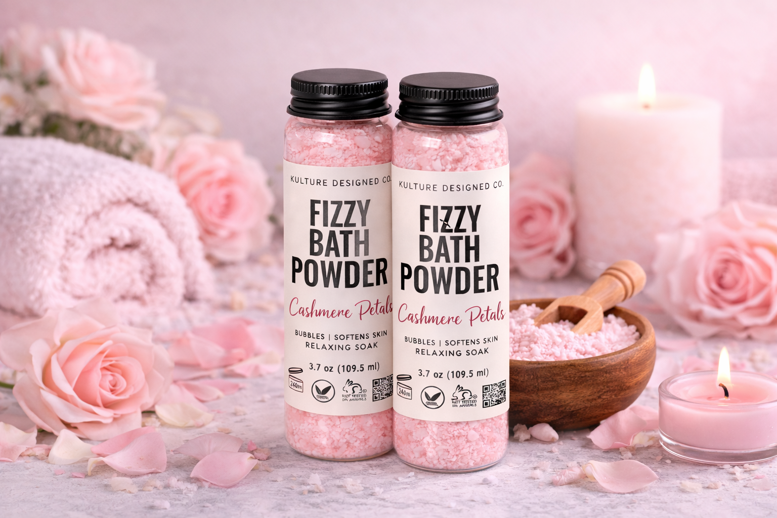 CASHMERE PETALS | FIZZY BATH POWDER