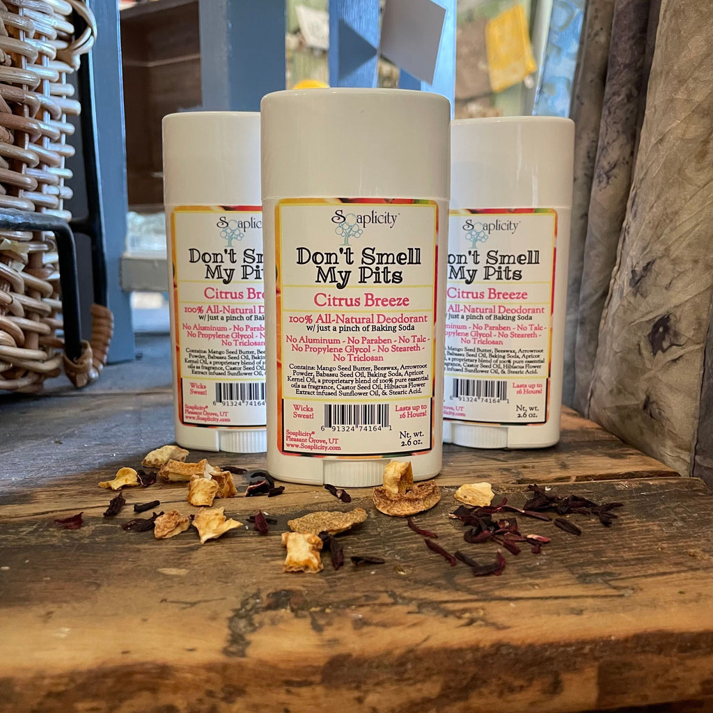 Don’t Smell My Pits Natural Deodorant – Citrus Breeze, 2.6 oz