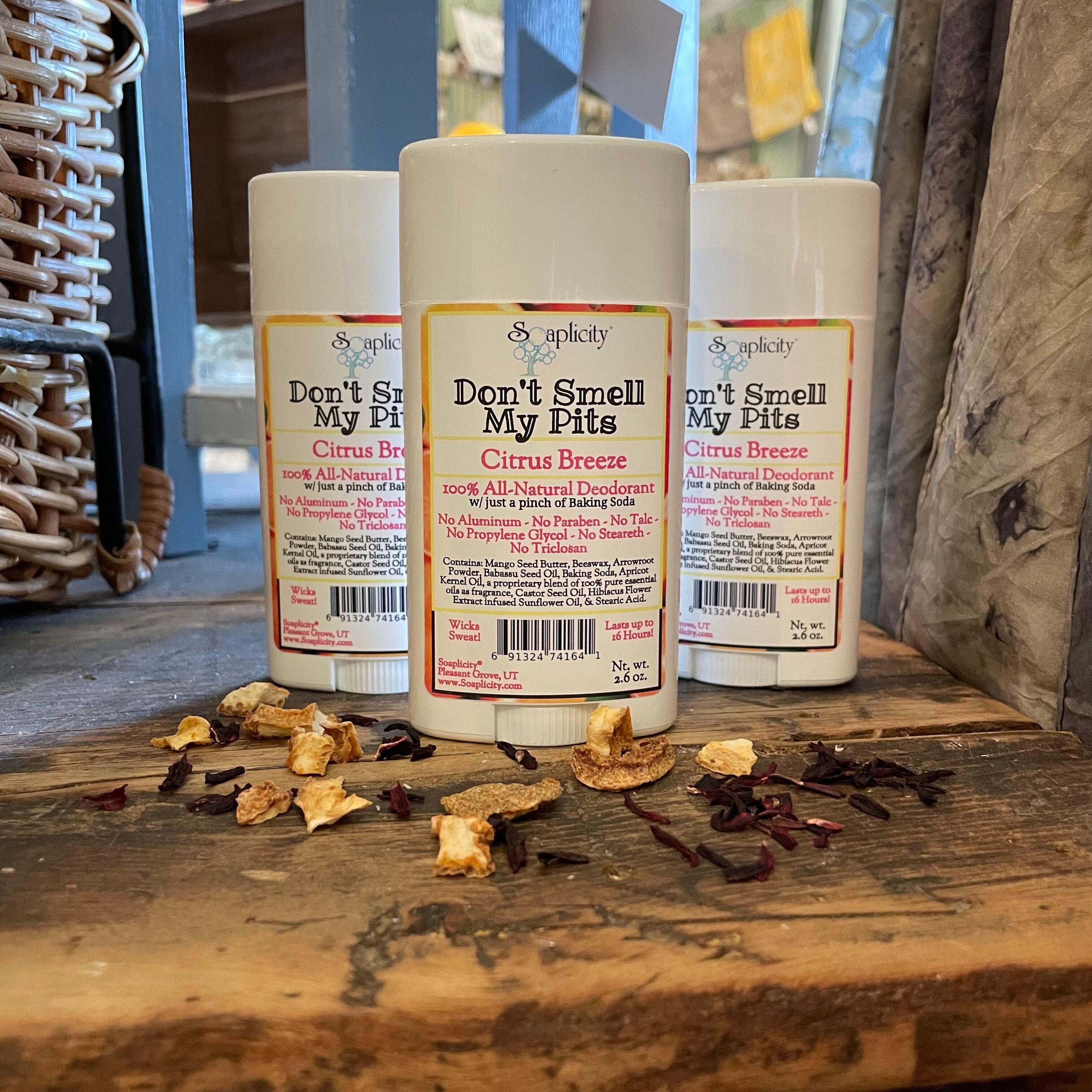 Don’t Smell My Pits Natural Deodorant – Citrus Breeze, 2.6 oz