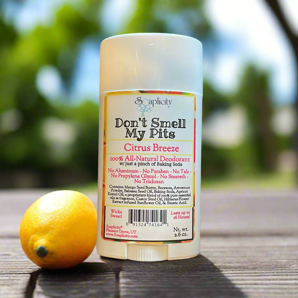 Don’t Smell My Pits Natural Deodorant – Citrus Breeze, 2.6 oz