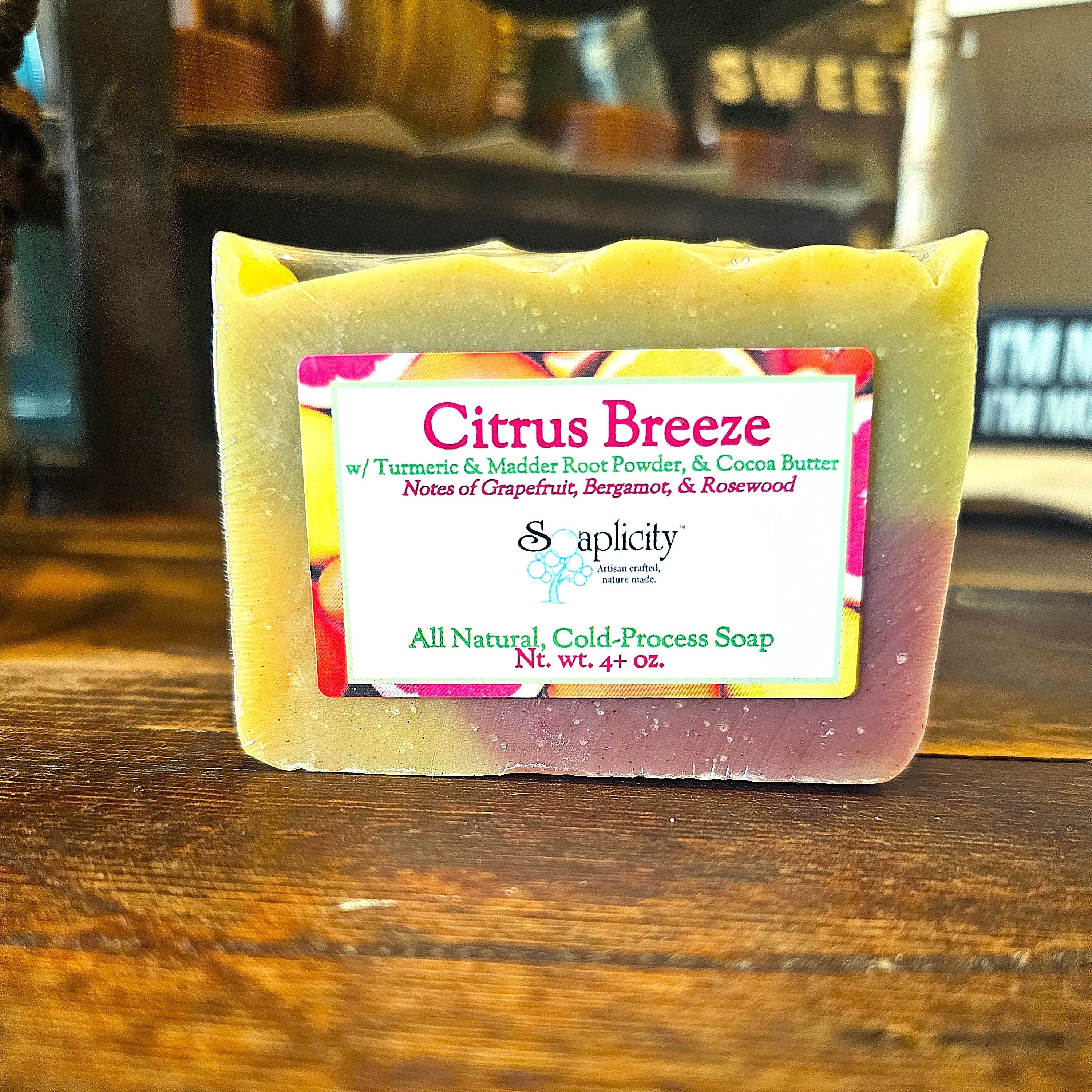 Citrus Breeze Soap Bar – Energizing Natural Bar Soap with Citrus Botanicals