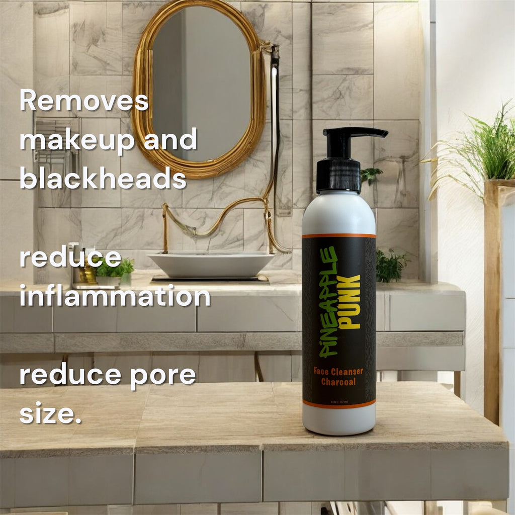 Activated Charcoal Face Cleanser – Natural Acne & Pore Cleanser