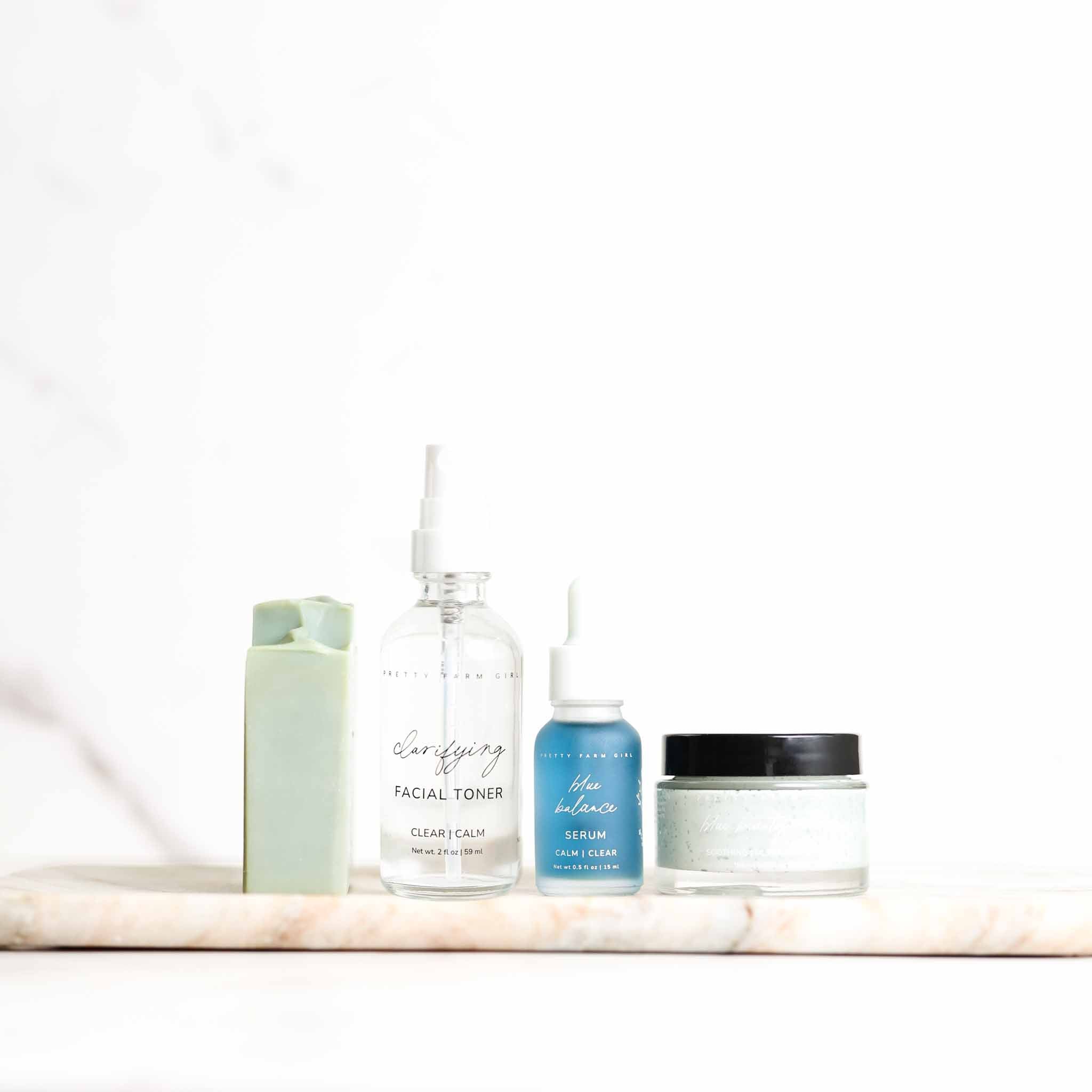 Clear + Calm Basics Kit – Acne & Redness Skincare Starter Set