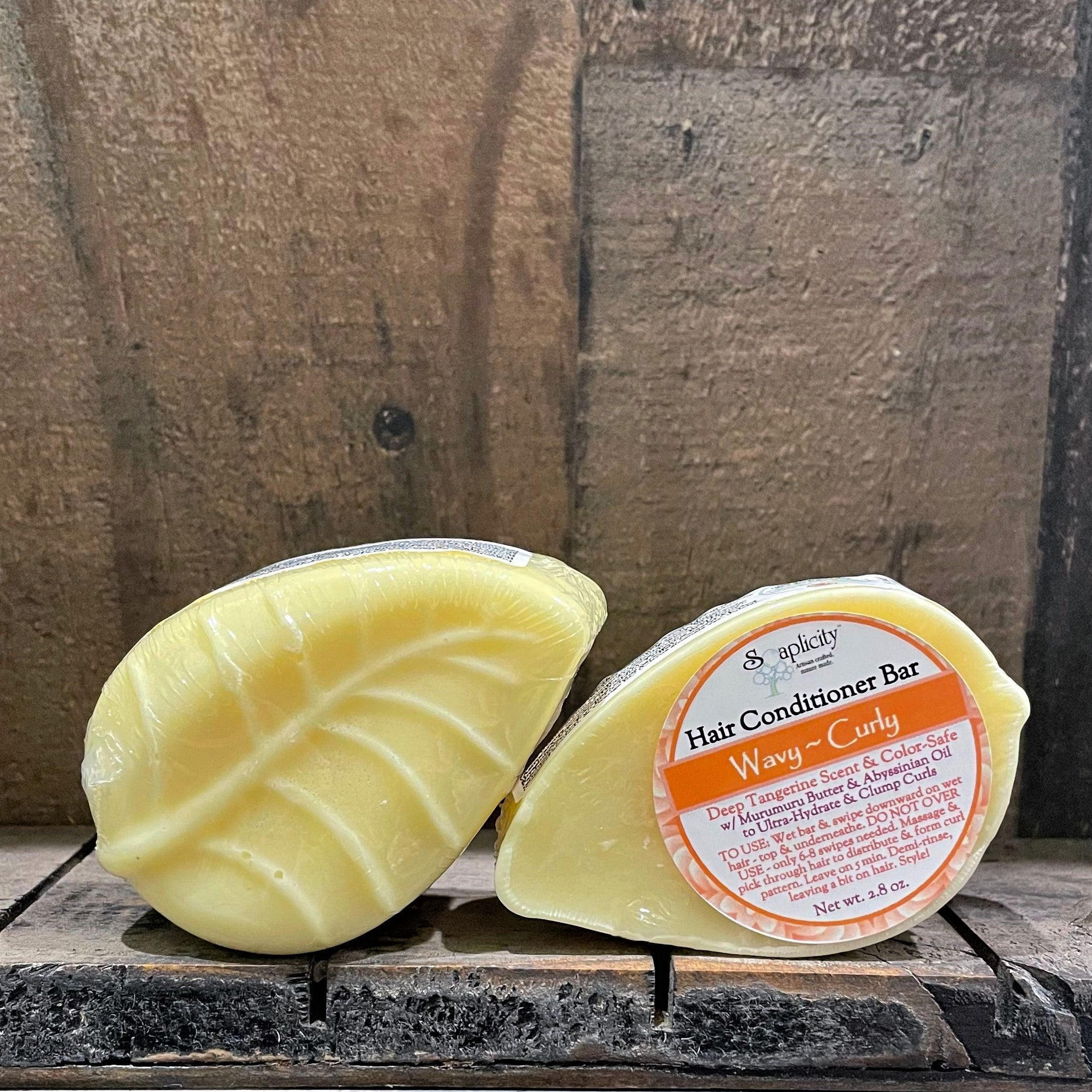 Wavy & Curly Hair Conditioner Bar – Natural Curl-Defining Conditioner with Cupuacu Butter