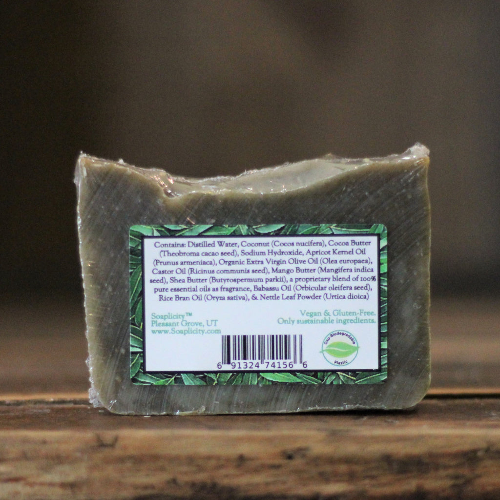 Just Breathe Soap Bar – Cornmint, Tea Tree & Eucalyptus Clarifying Bar Soap