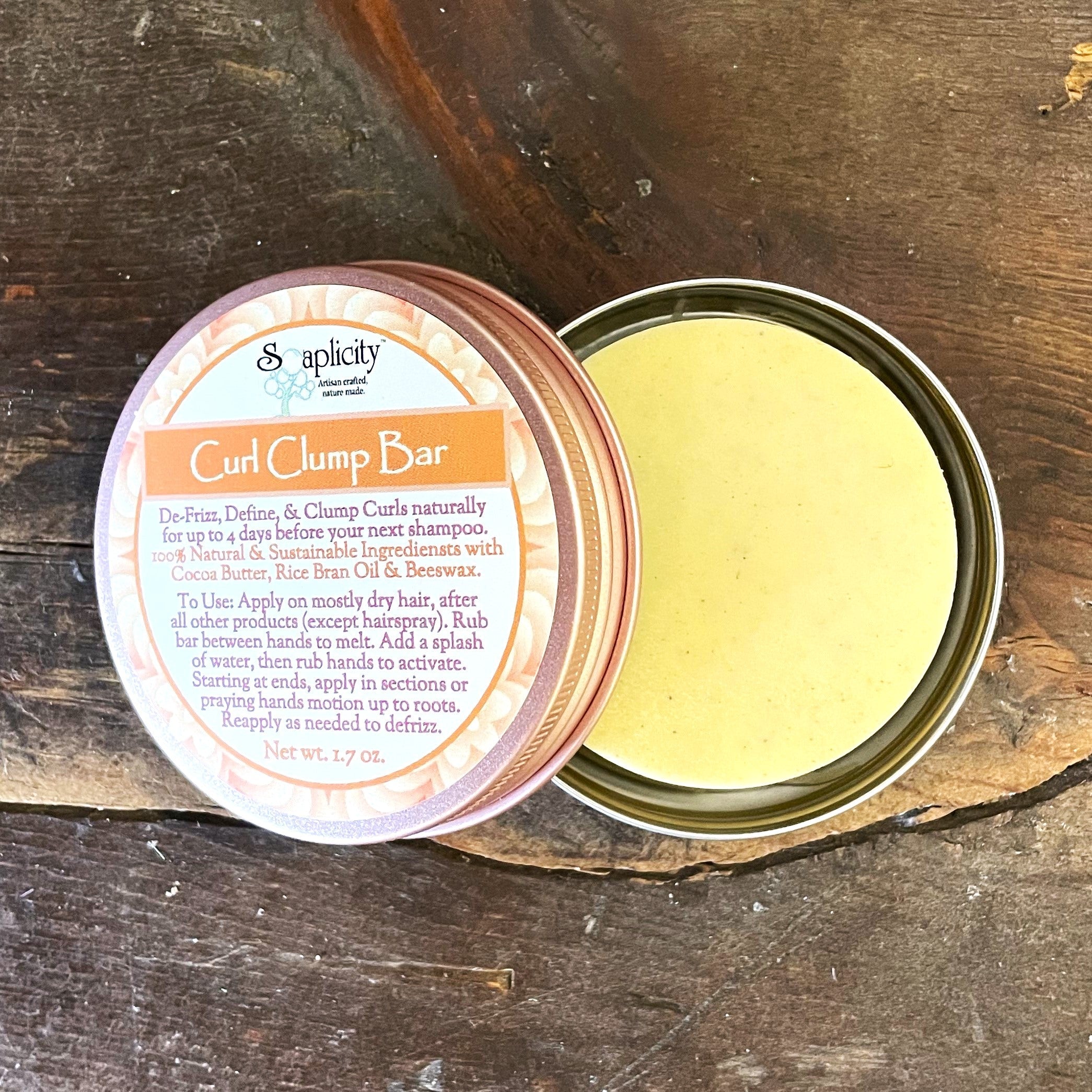 Curl Clump Bar – Natural Defrizz & Curl Pattern Refresh for No-Poo Days