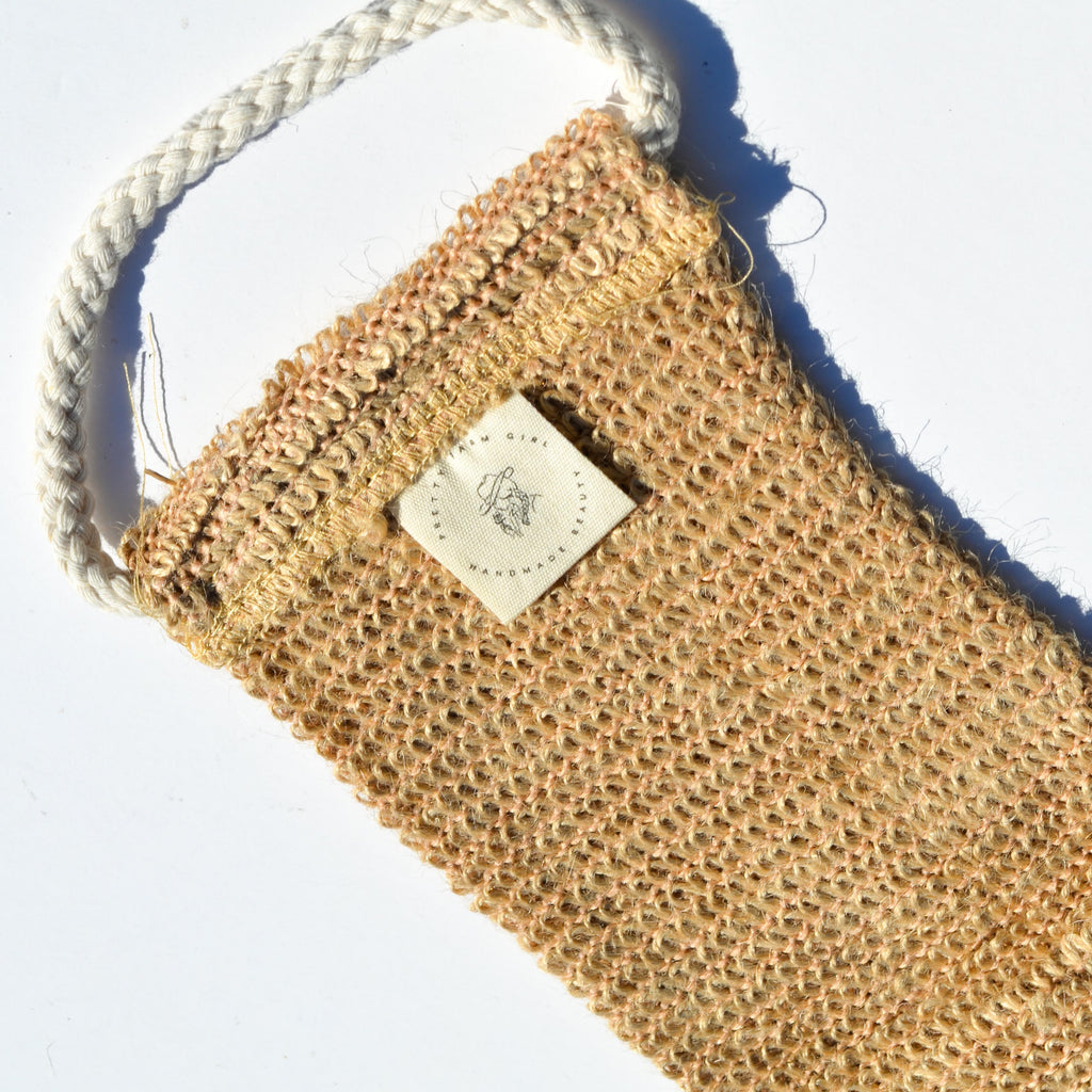 Sisal Back Exfoliating Strap – Natural Long-Reach Body Scrubber