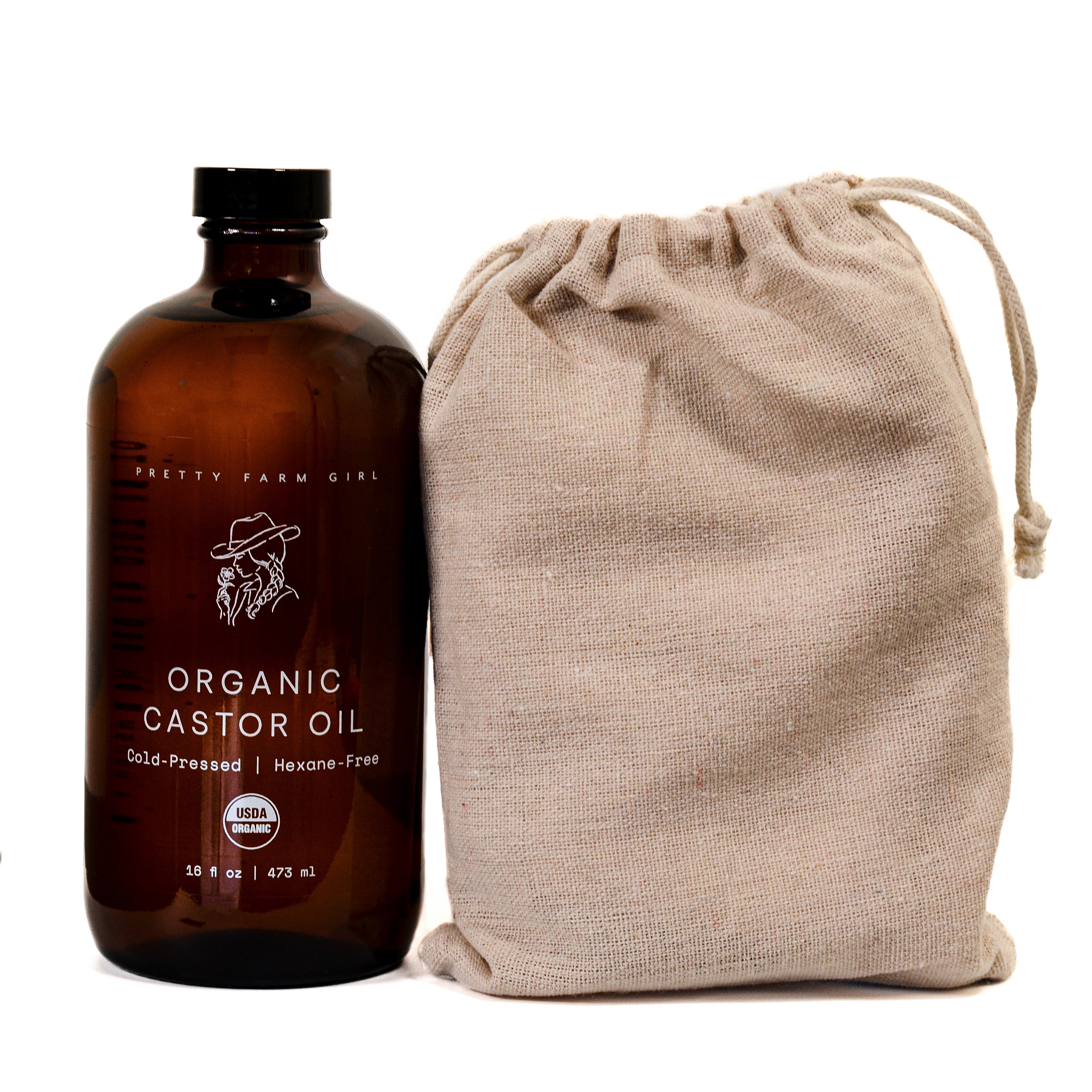 Organic Castor Oil + Cloth Pack Bundle – Liver Detox & Wellness Kit
