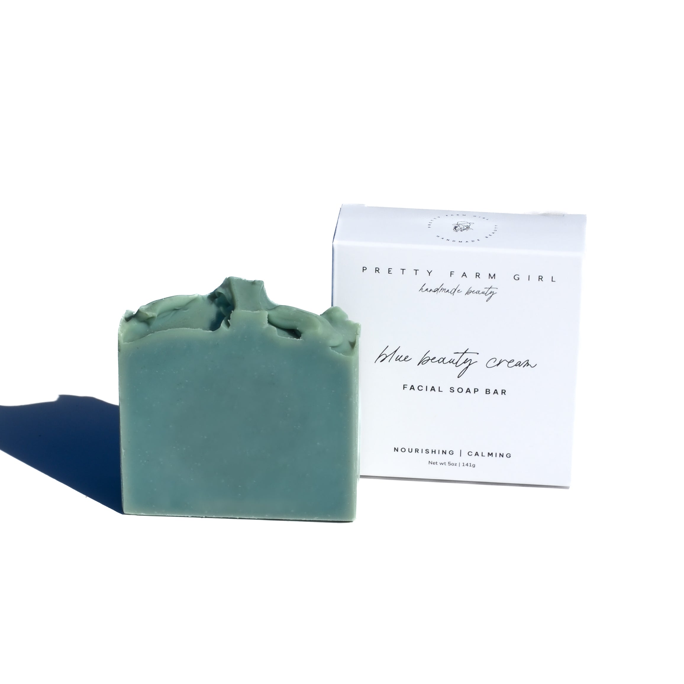 Blue Beauty Cream Facial Bar – Soothing Tallow & Goat Milk Face Soap