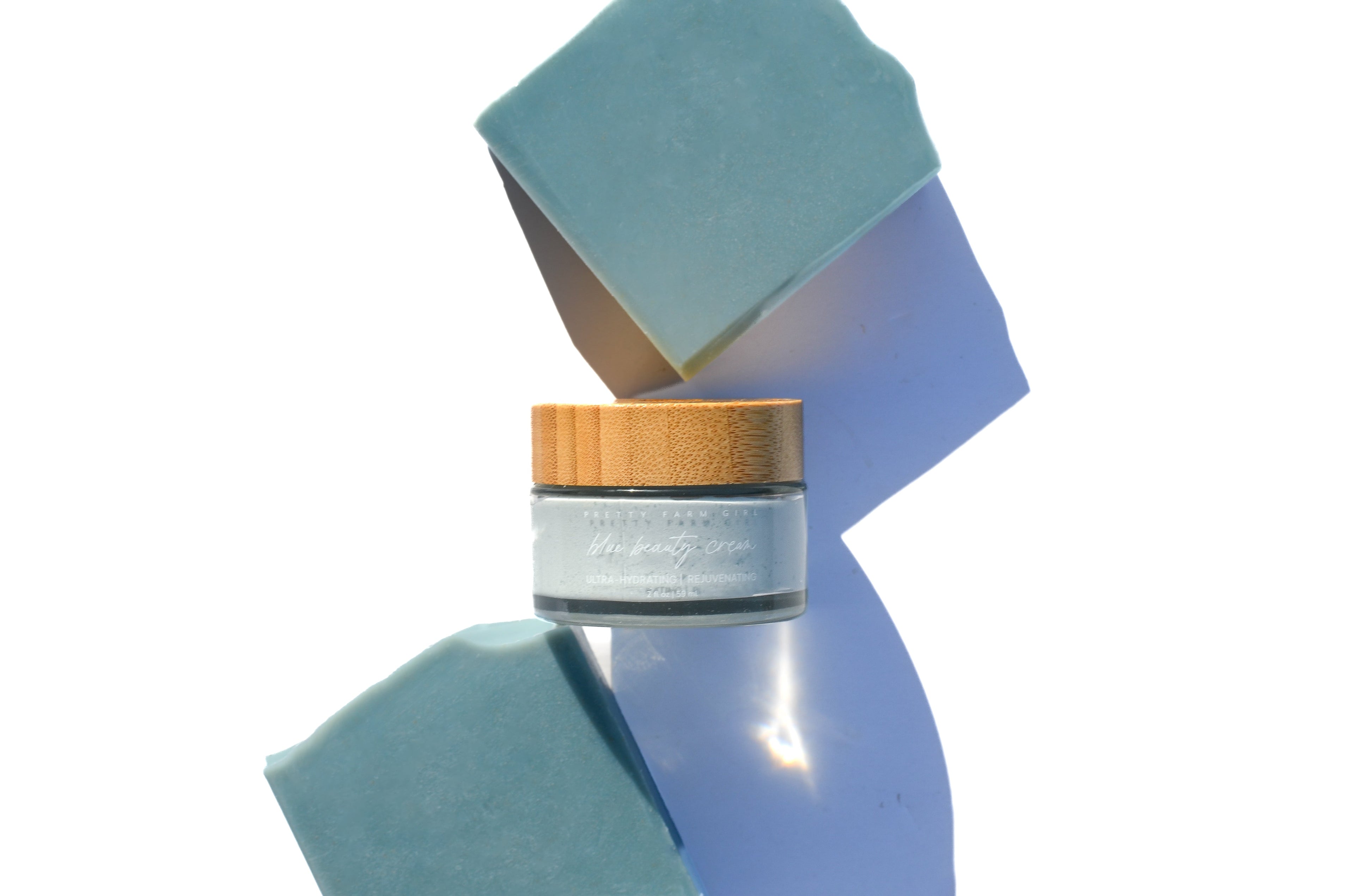 Blue Beauty Cream Facial Bar – Soothing Tallow & Goat Milk Face Soap