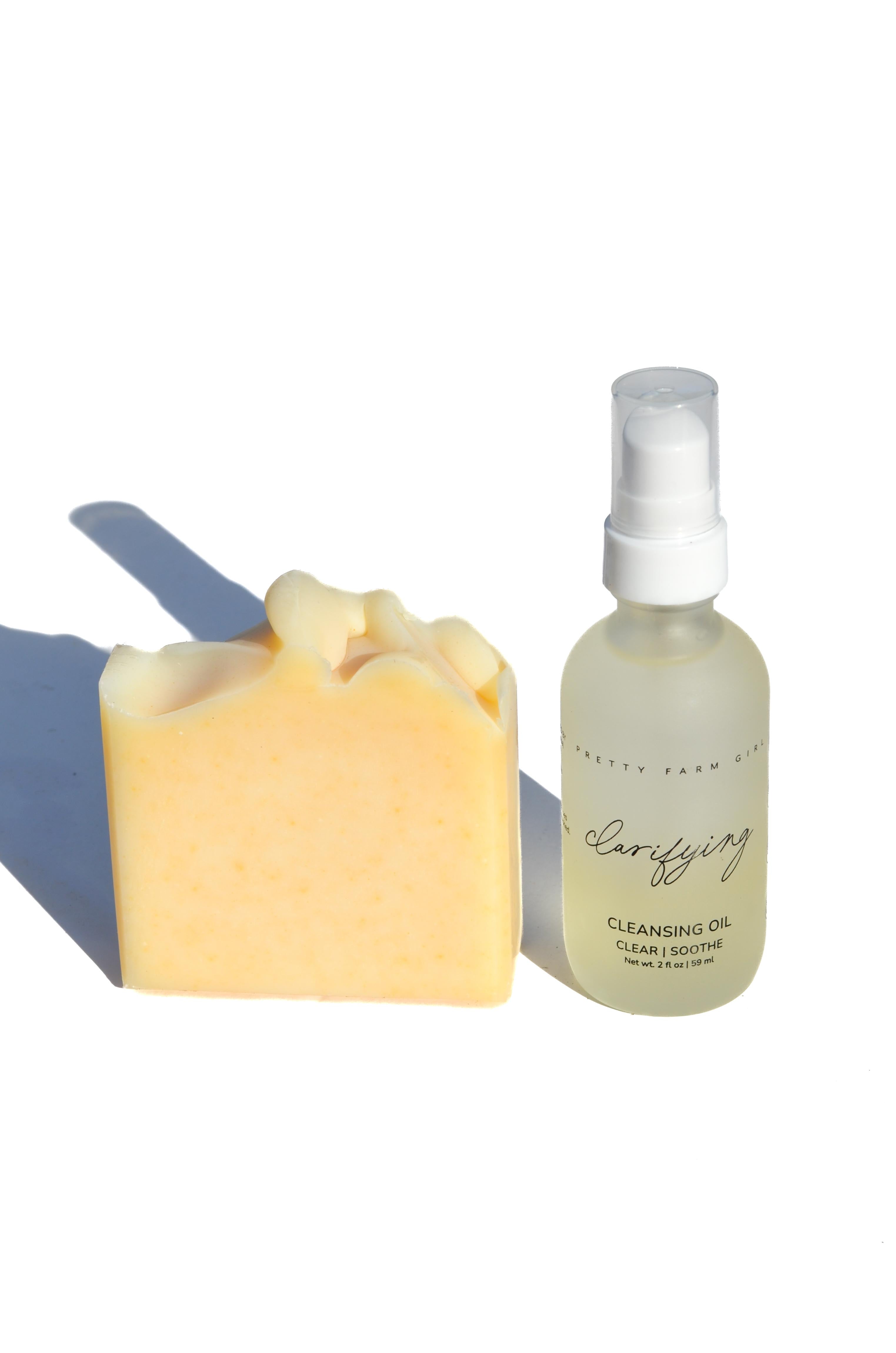 Double Cleansing Kit: Soothing – Gentle Oil + Water Cleanser Set for Sensitive Skin