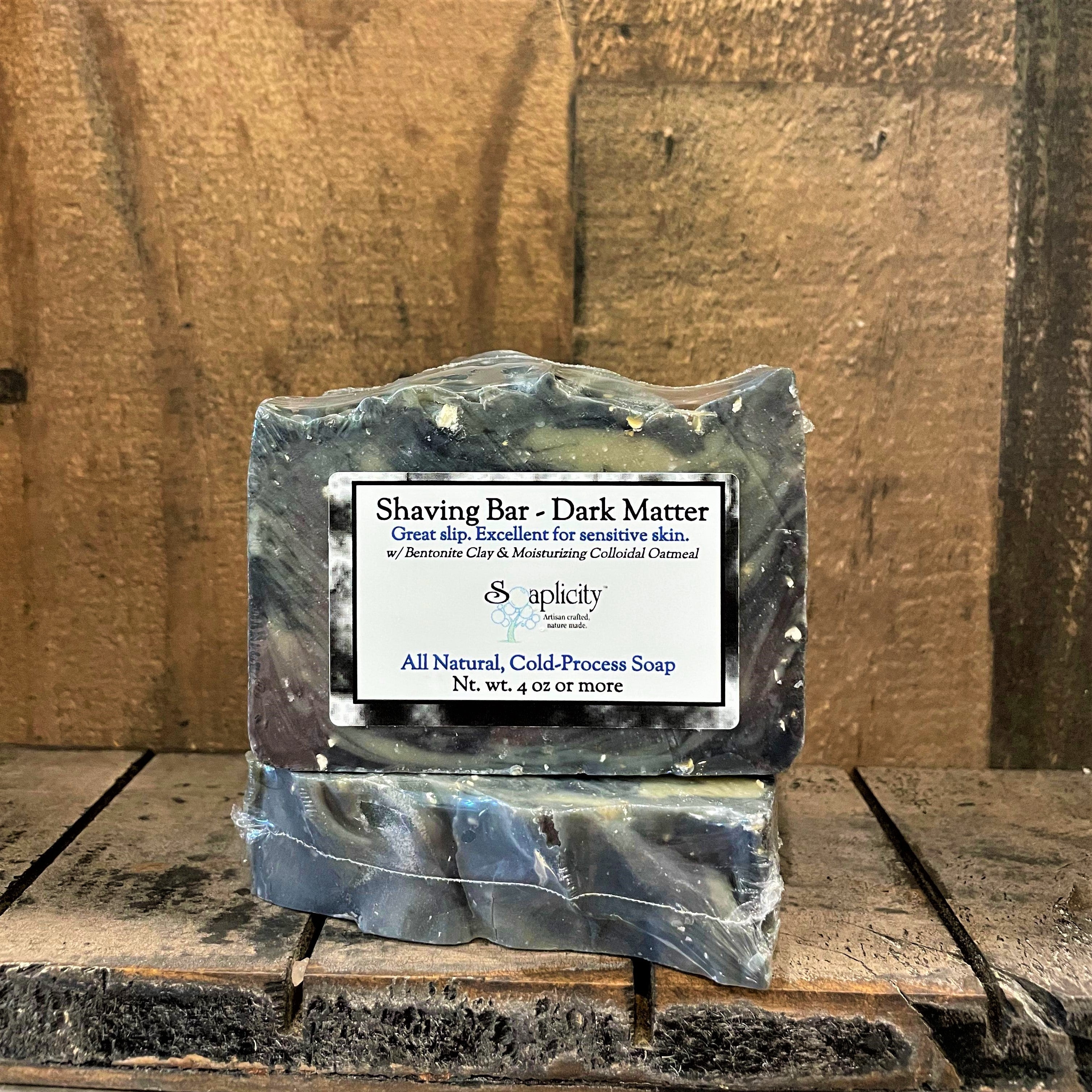 Dark Matter Shaving Soap – Natural Men's Shaving Soap with Activated Charcoal