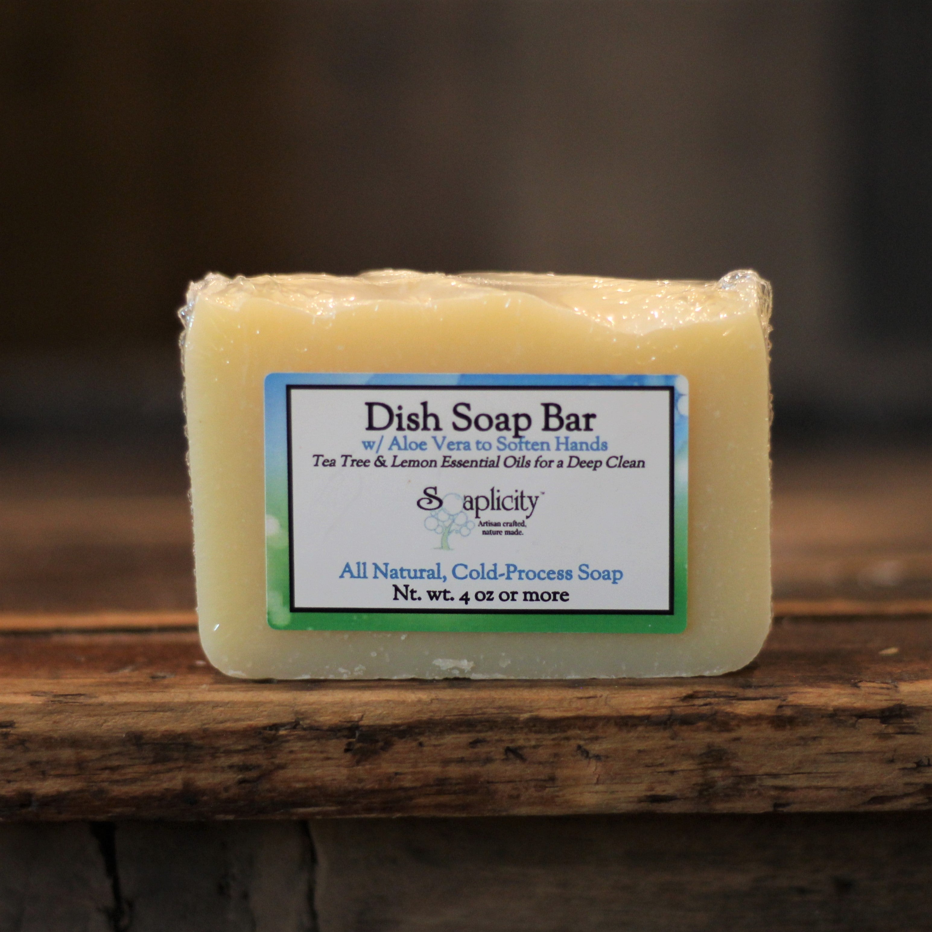 Dish Soap Bar – Natural Dish Soap with Aloe, Tea Tree & Lemon