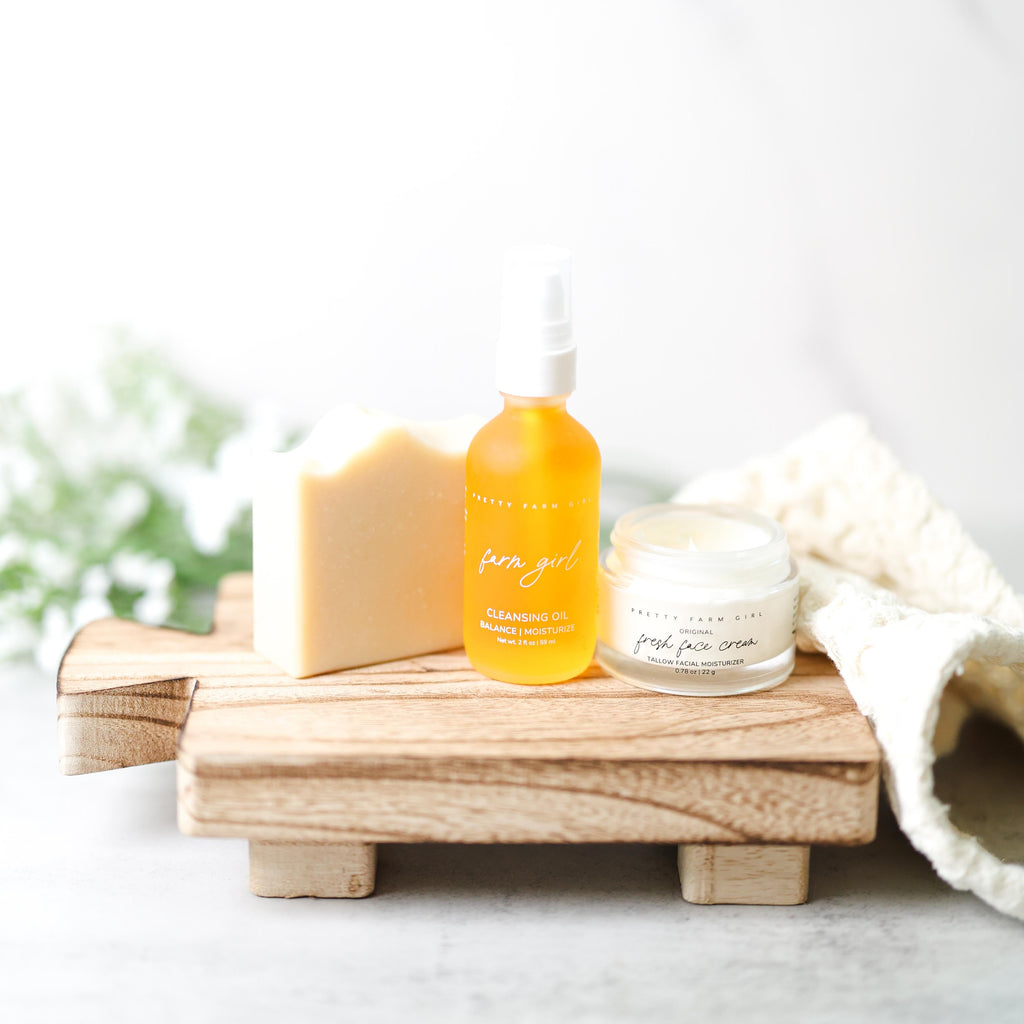 Double Cleansing Kit: Anti-Aging – Oil + Water Cleanser Set for Mature Skin