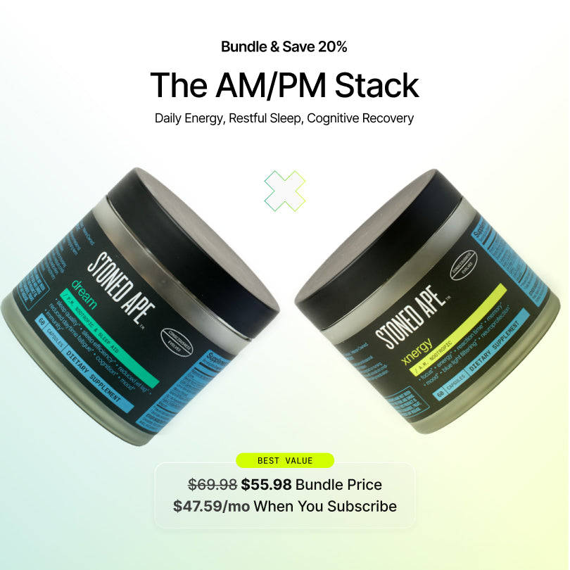 AM/PM Nootropic Bundle – Complete Day & Night Cognitive Support | Stoned Ape, Inc