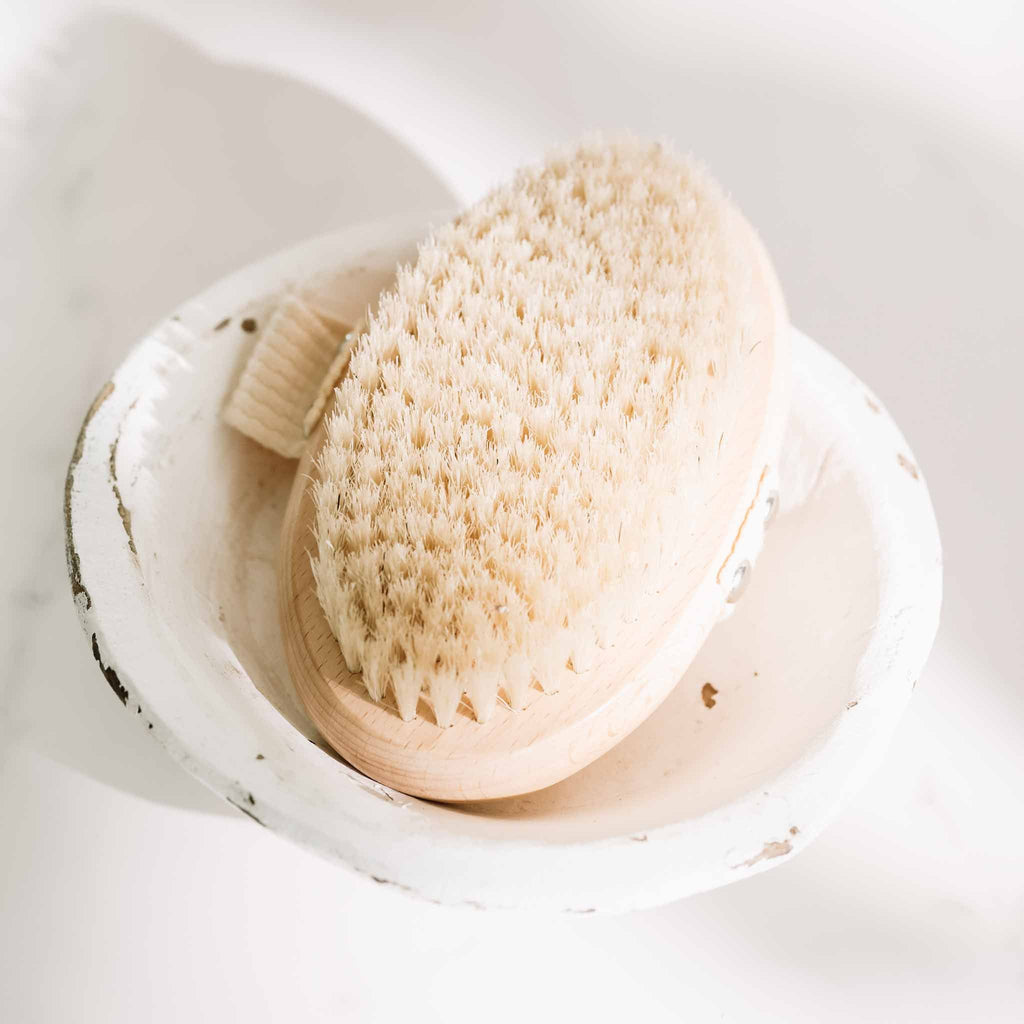 Dry Body Brush – Natural Bristle Lymphatic & Exfoliating Body Brush