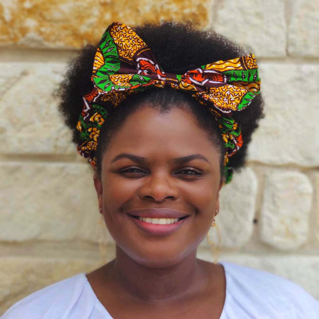 Duma Mbili African Print Headband – 100% Cotton, 19" Inner Diameter