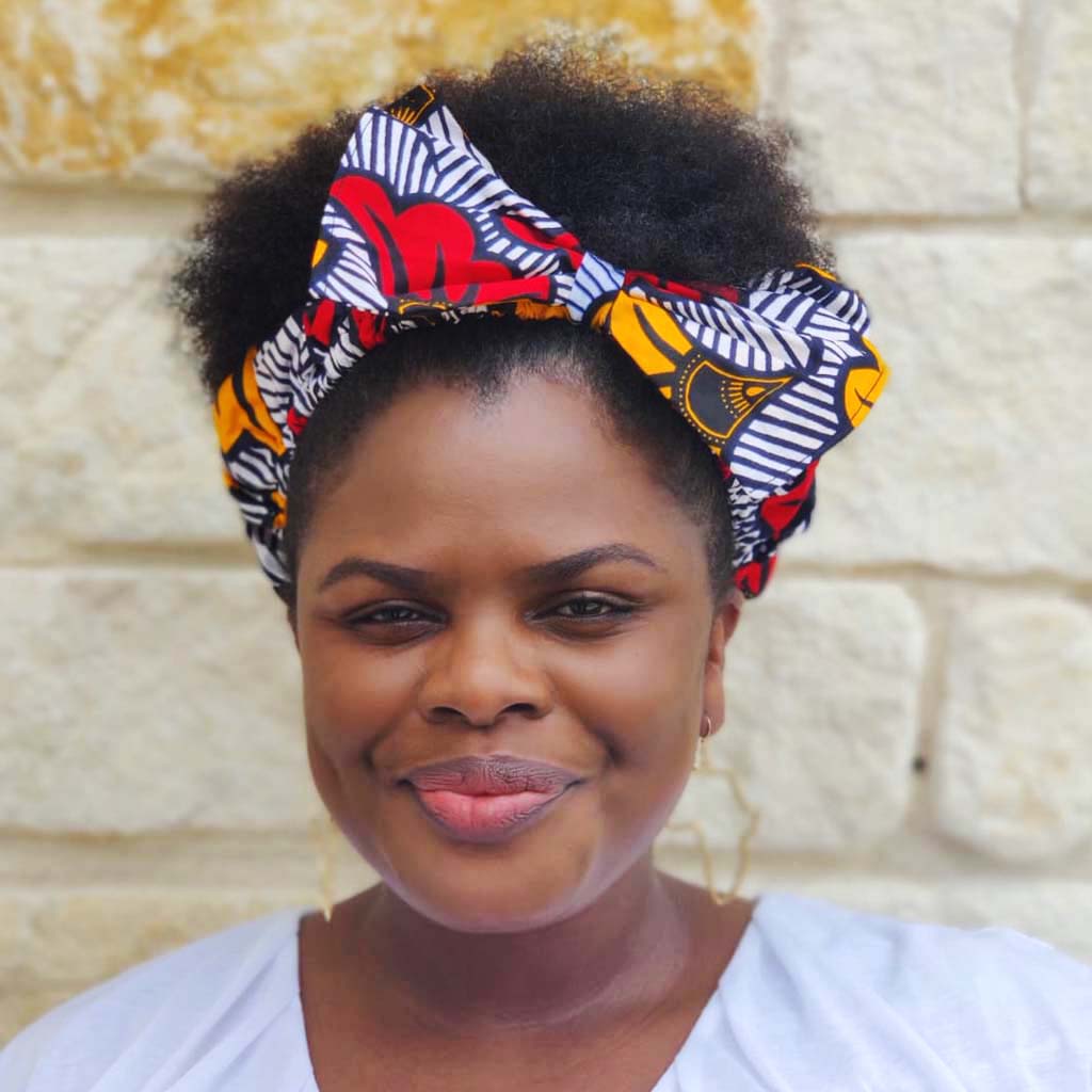 Duma Mbili African Print Headband – 100% Cotton, 19" Inner Diameter