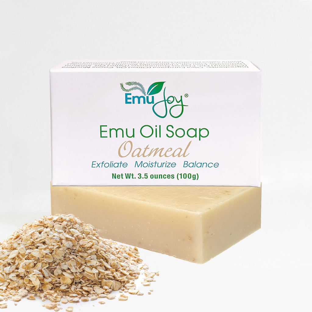 Emu Oil & Oatmeal Rosacea Soap Bar – Gentle Relief for Rosacea-Prone Skin