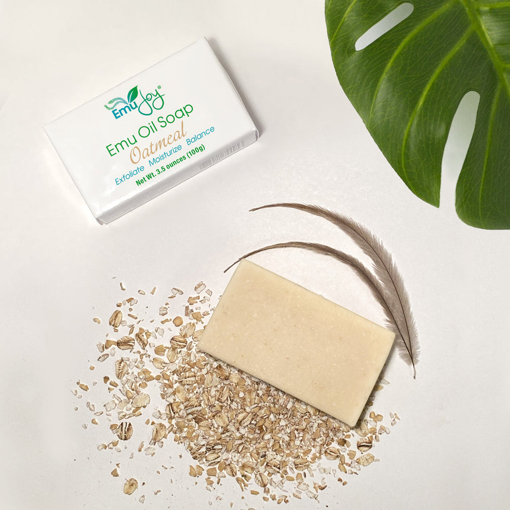 Emu Oil & Oatmeal Rosacea Soap Bar – Gentle Relief for Rosacea-Prone Skin