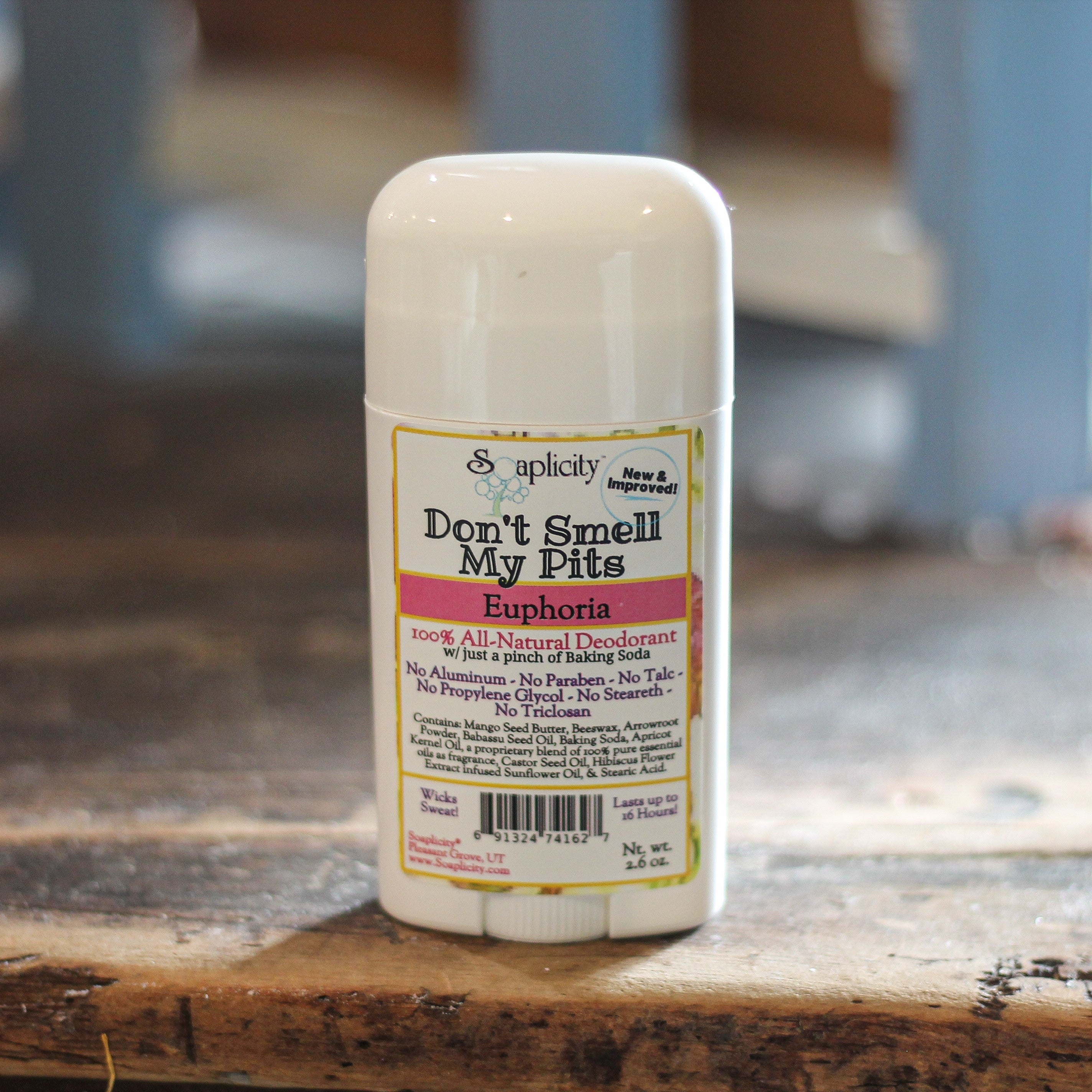 Don't Smell My Pits Natural Deodorant – Euphoria Scent | Aluminum-Free