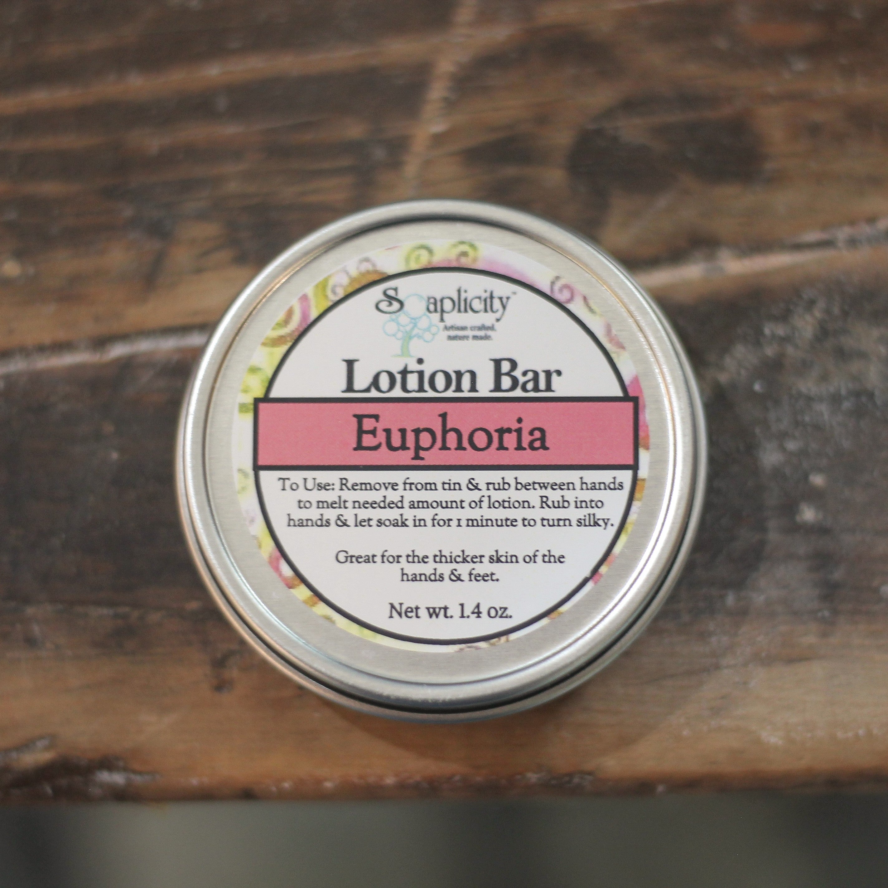 Euphoria Lotion Bar – Solid Moisturizing Lotion Bar for Hands, Feet & Elbows