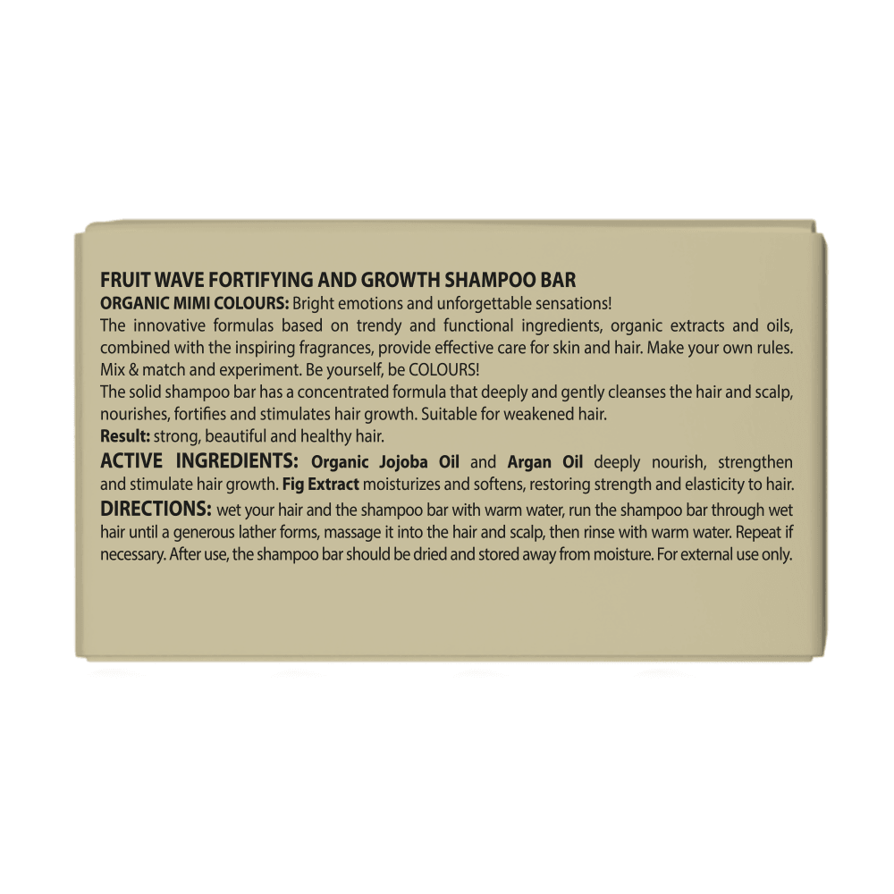Organic Mimi Fruit Wave Fortifying & Growth Shampoo Bar, 50g