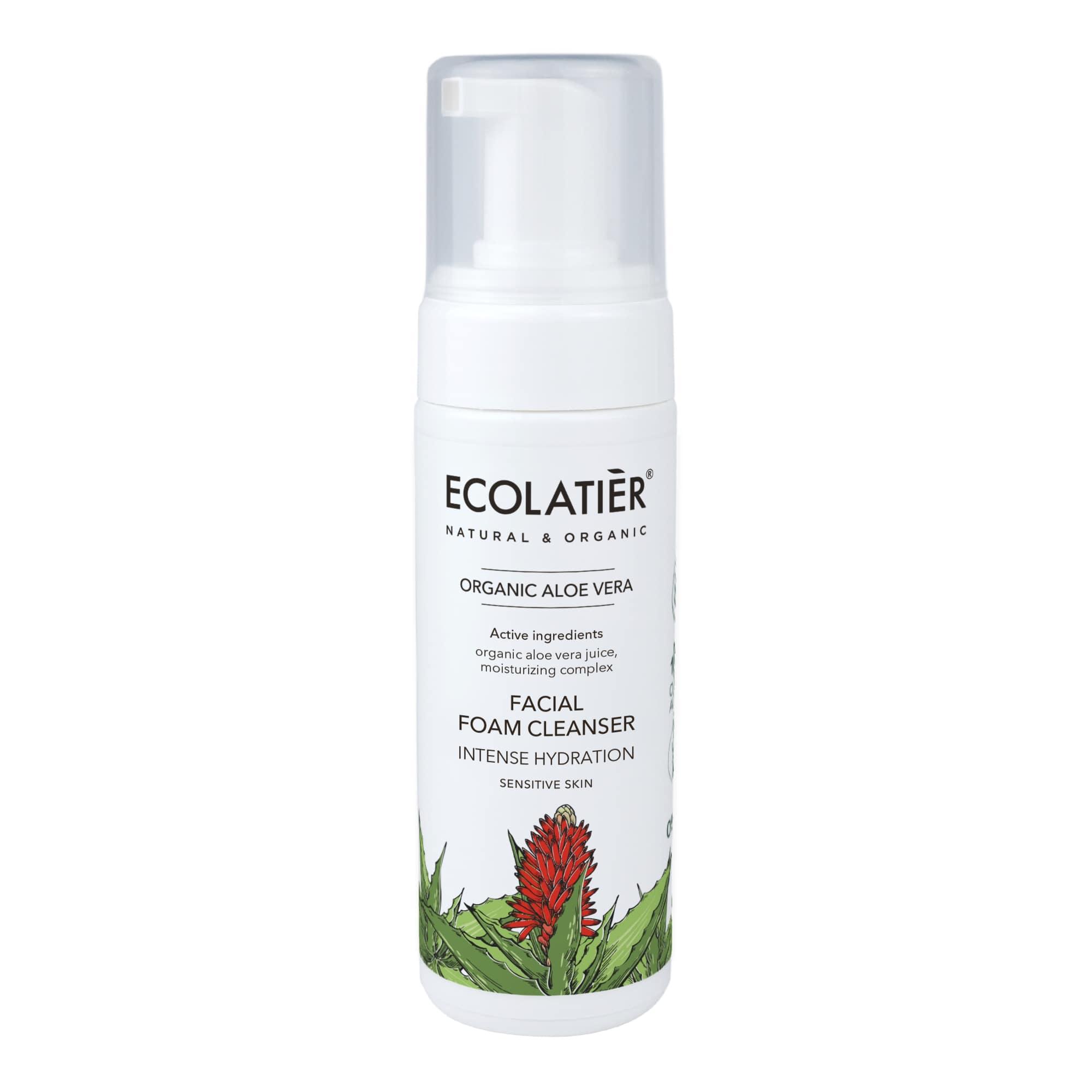Intense Hydration Facial Foam Cleanser with Organic Aloe Vera