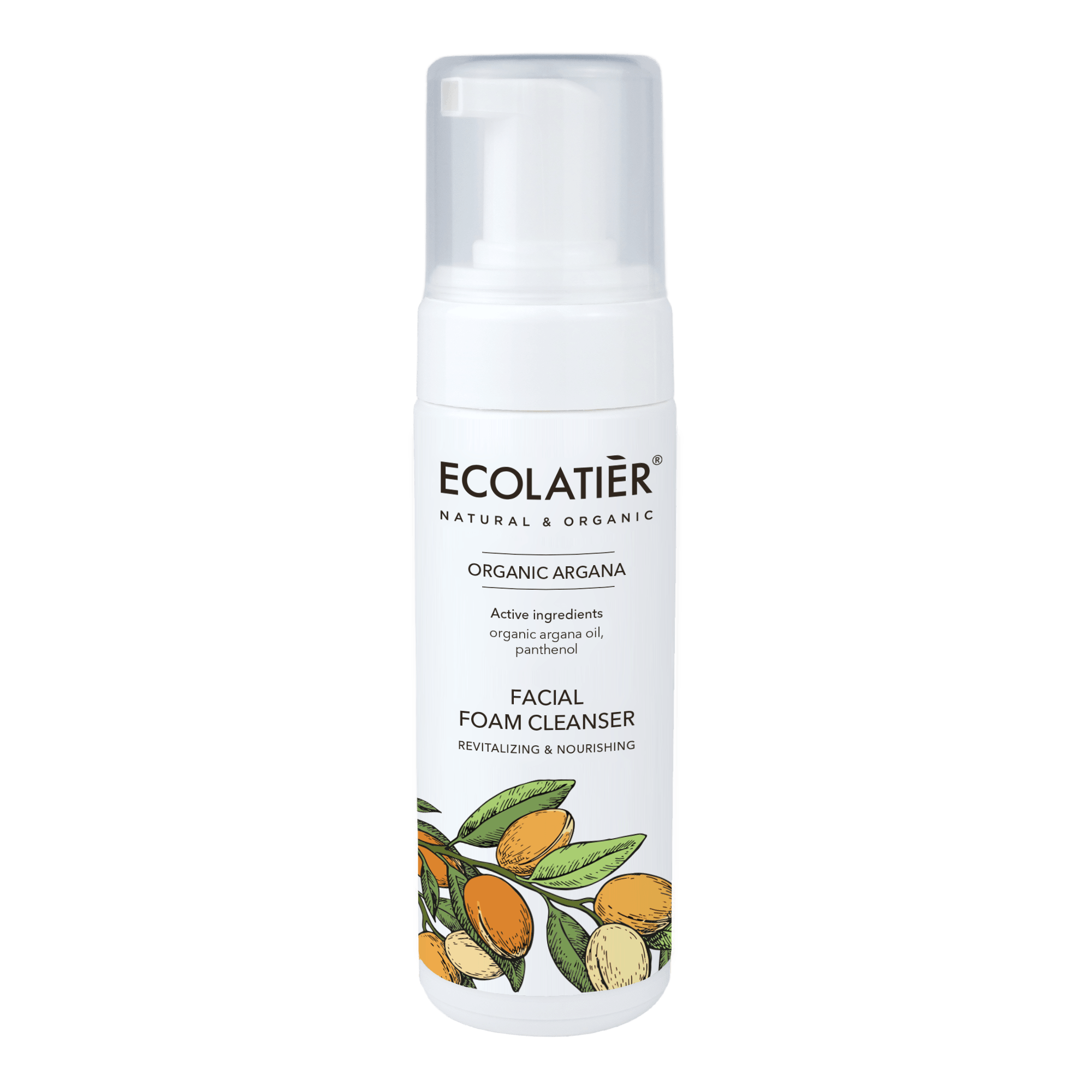 Revitalizing & Nourishing Facial Foam Cleanser with Organic Argan Oil