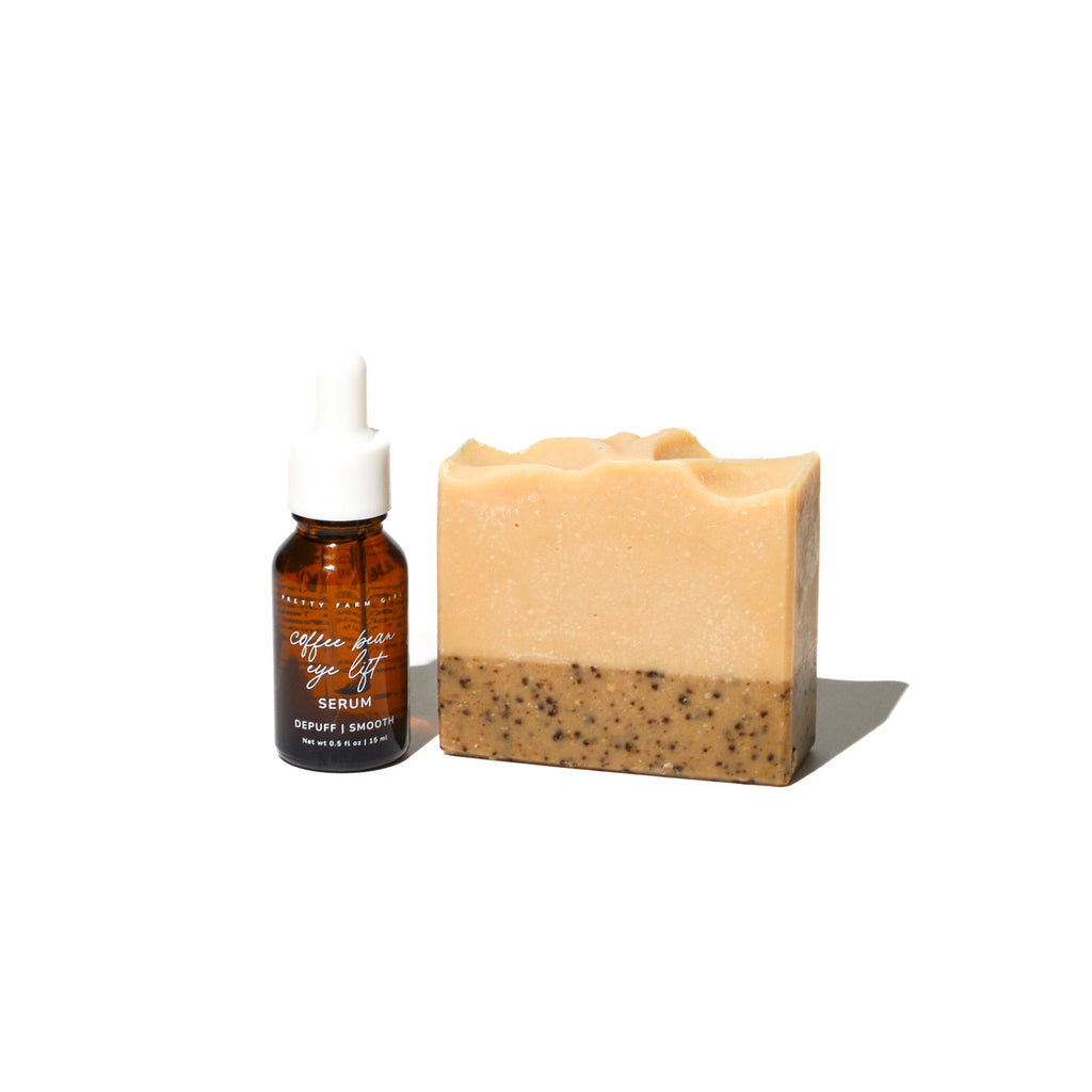 Invigorating Coffee Duo – Coffee Scrub & Cleansing Face Kit