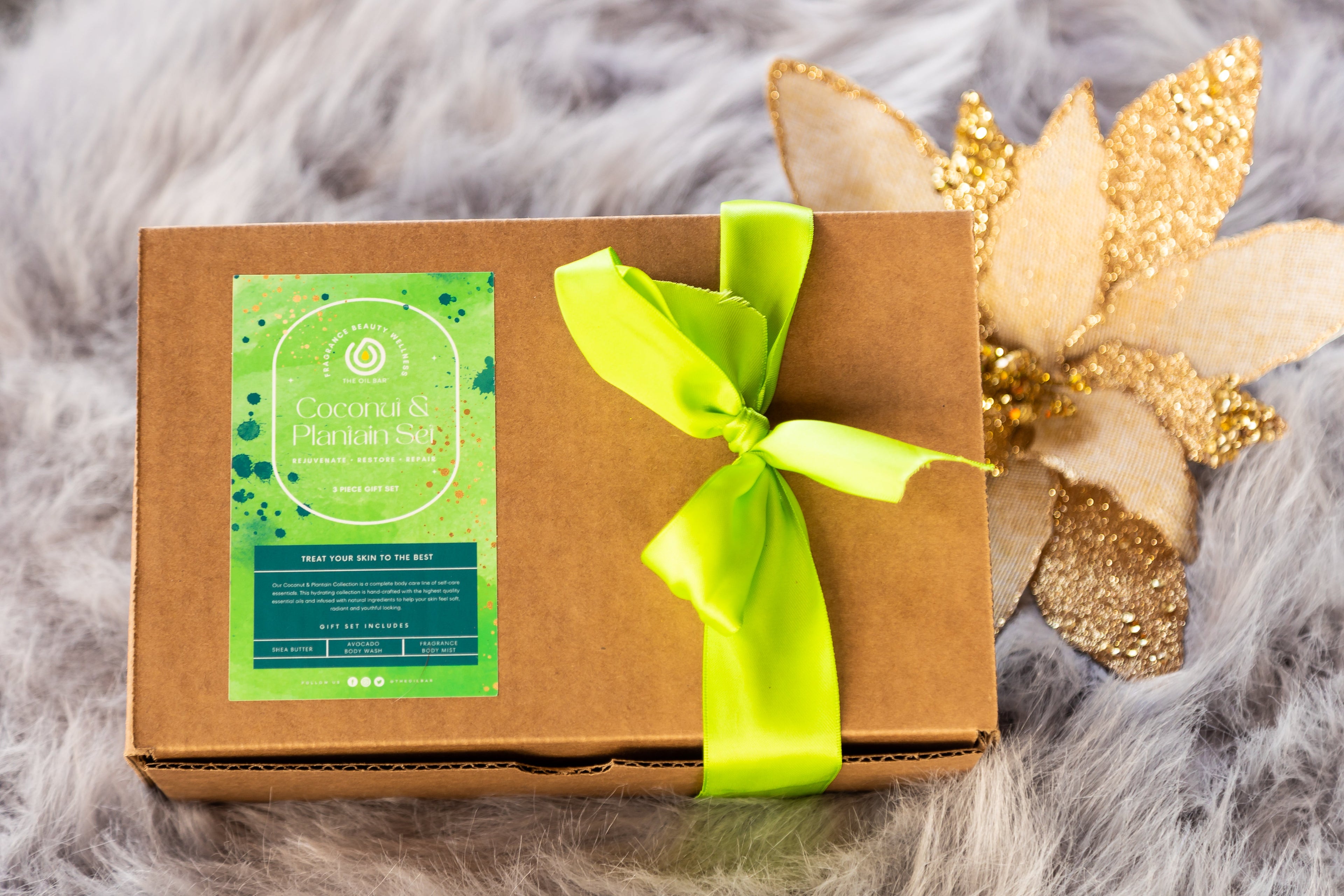 Coconut & Plantain Gift Box – Tropical Natural Skincare Gift Set | The Oil Bar
